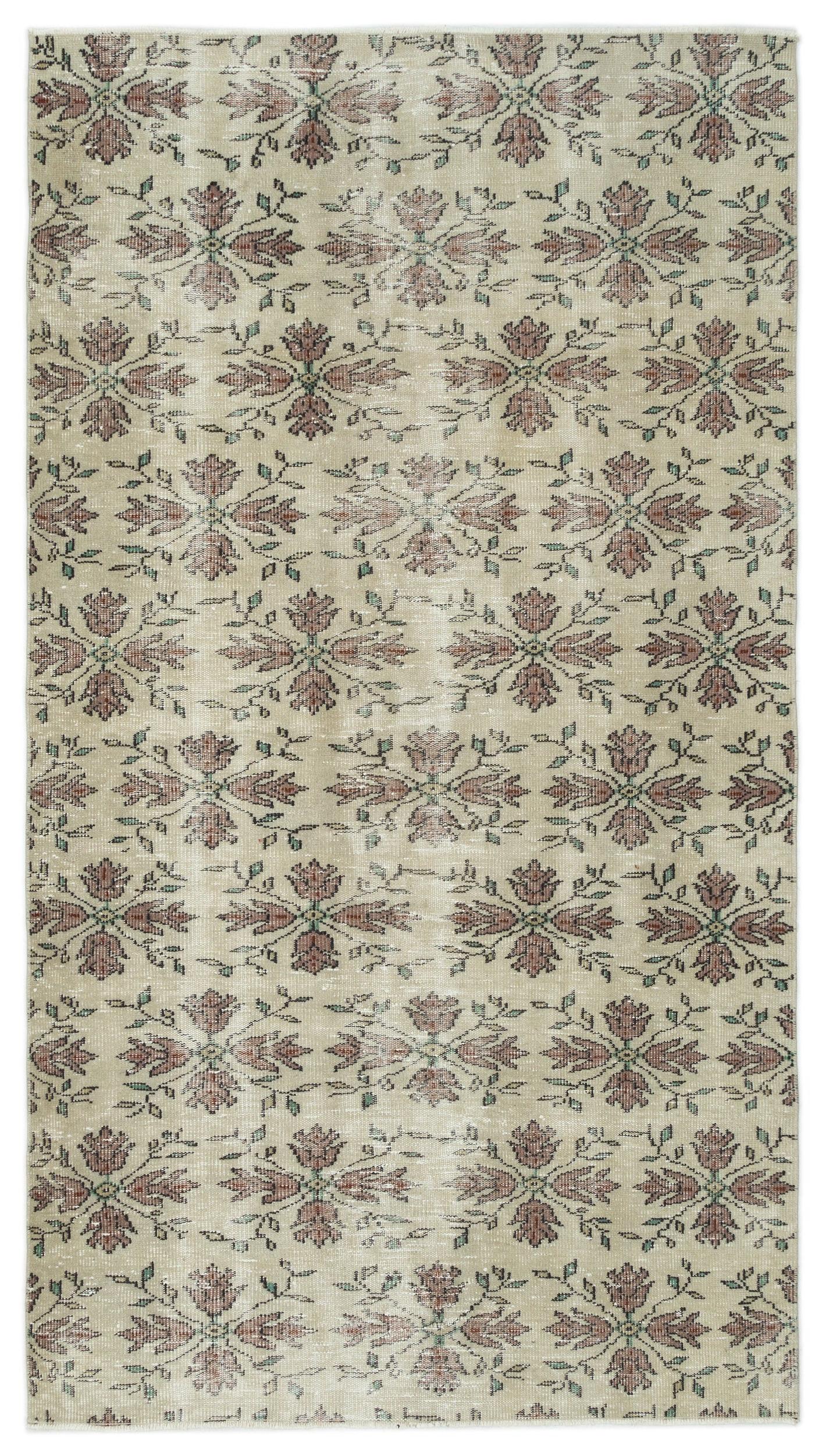 Boariva - Vintage Floral Rug - 4'10 X 8'8