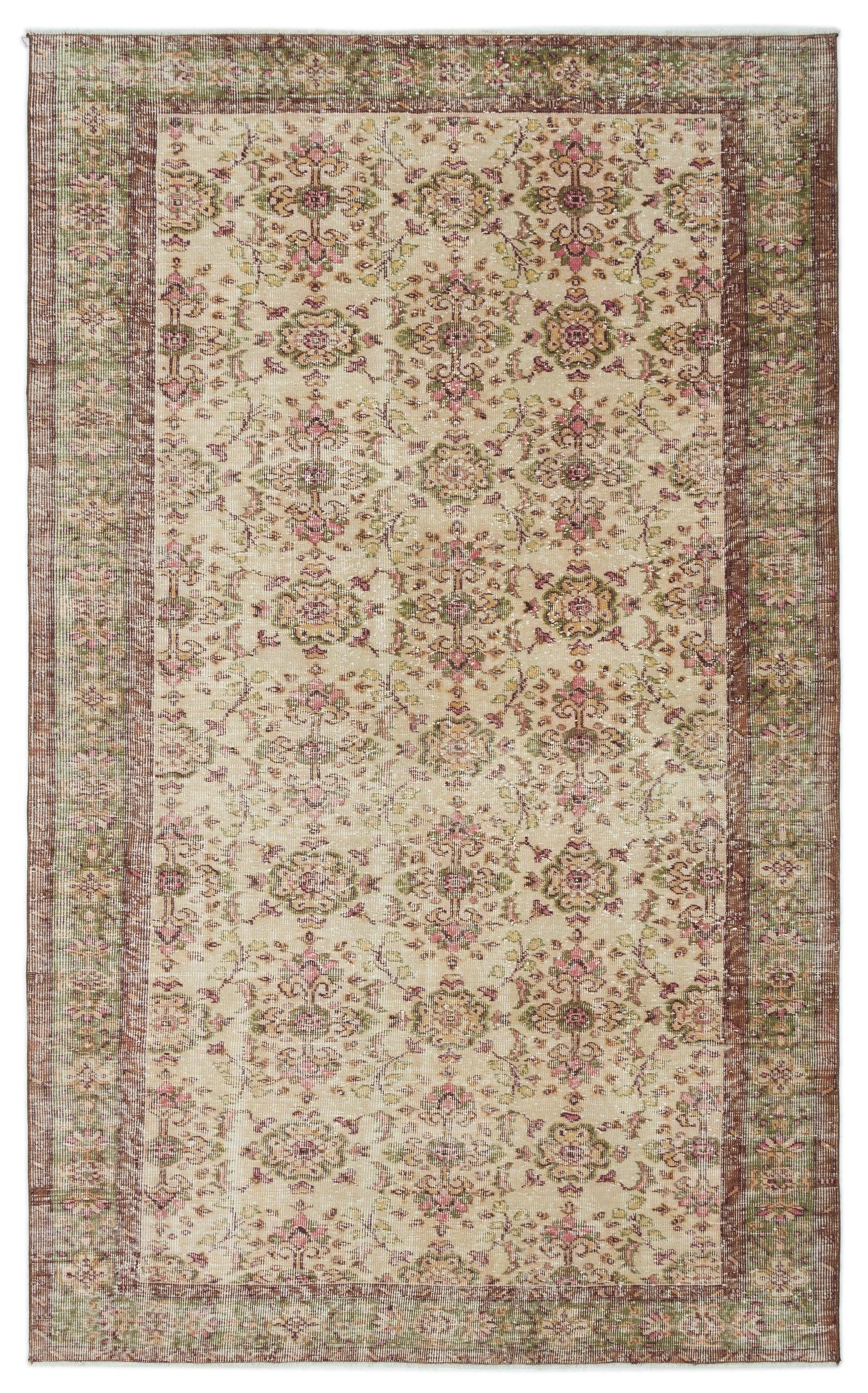 Mitaor - Vintage Floral Rug - 5'9 X 9'7