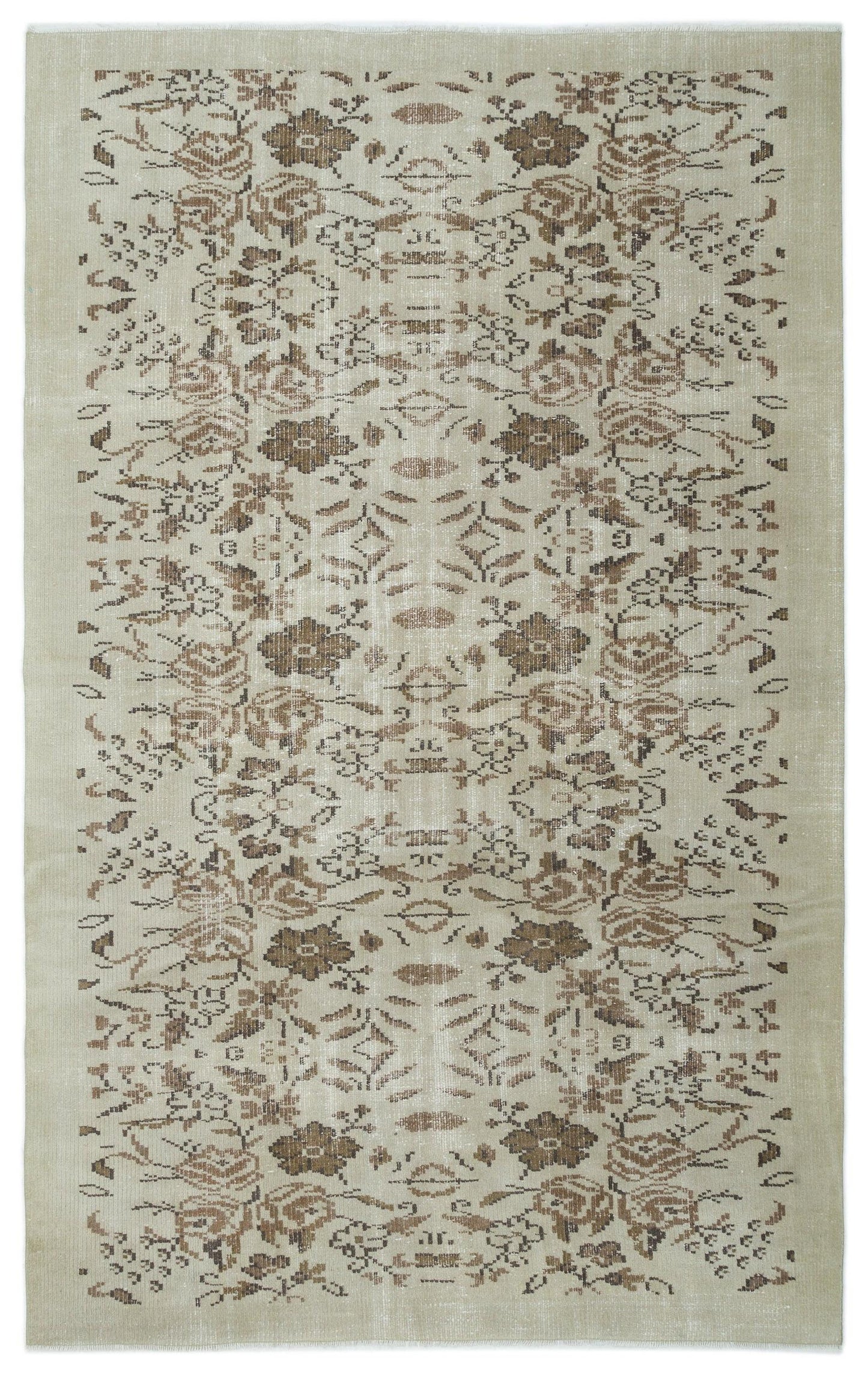 Ziboor - Vintage Floral Rug - 5'10 X 8'11