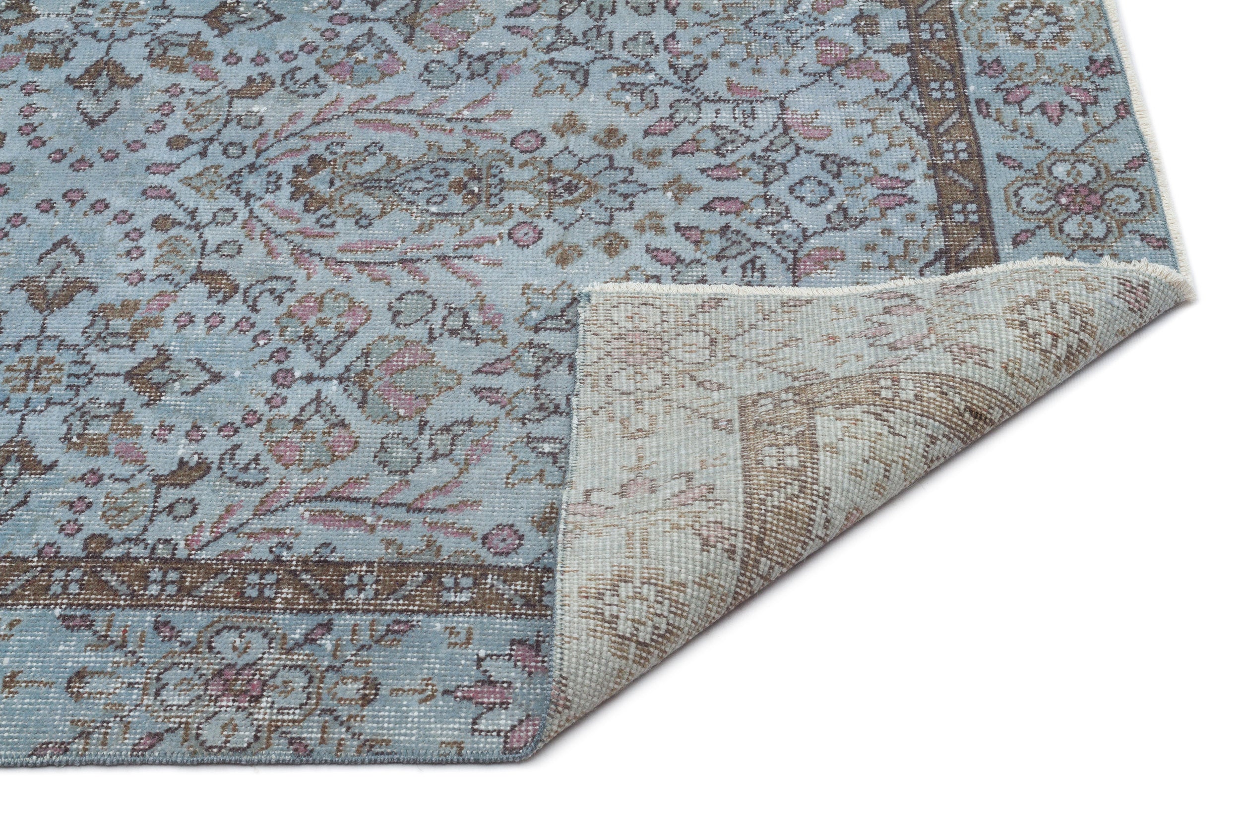 Nizuya - Vintage Floral Rug - 5'5 X 9'8