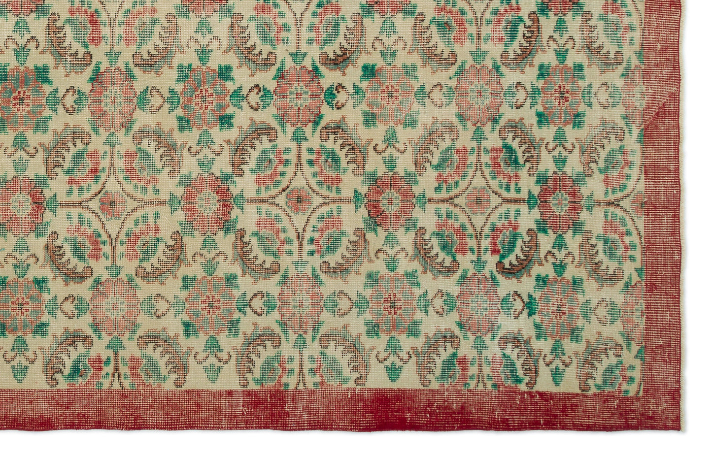 Blopota - Vintage Floral Rug - 6'4 X 9'11
