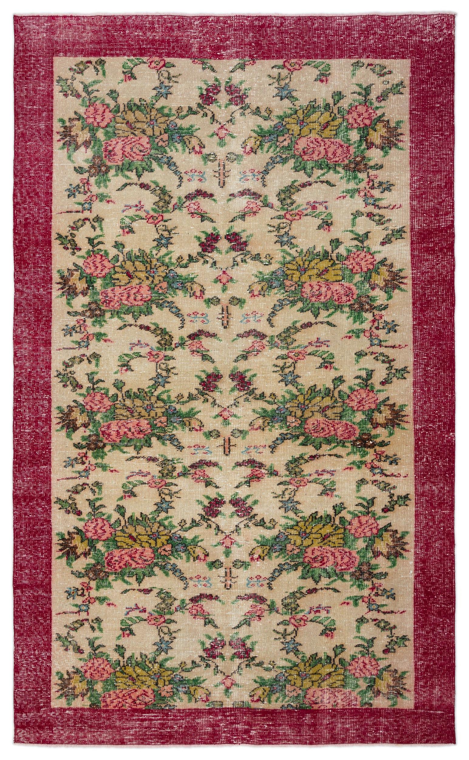 Ralora - Vintage Floral Rug - 6'0 X 9'8