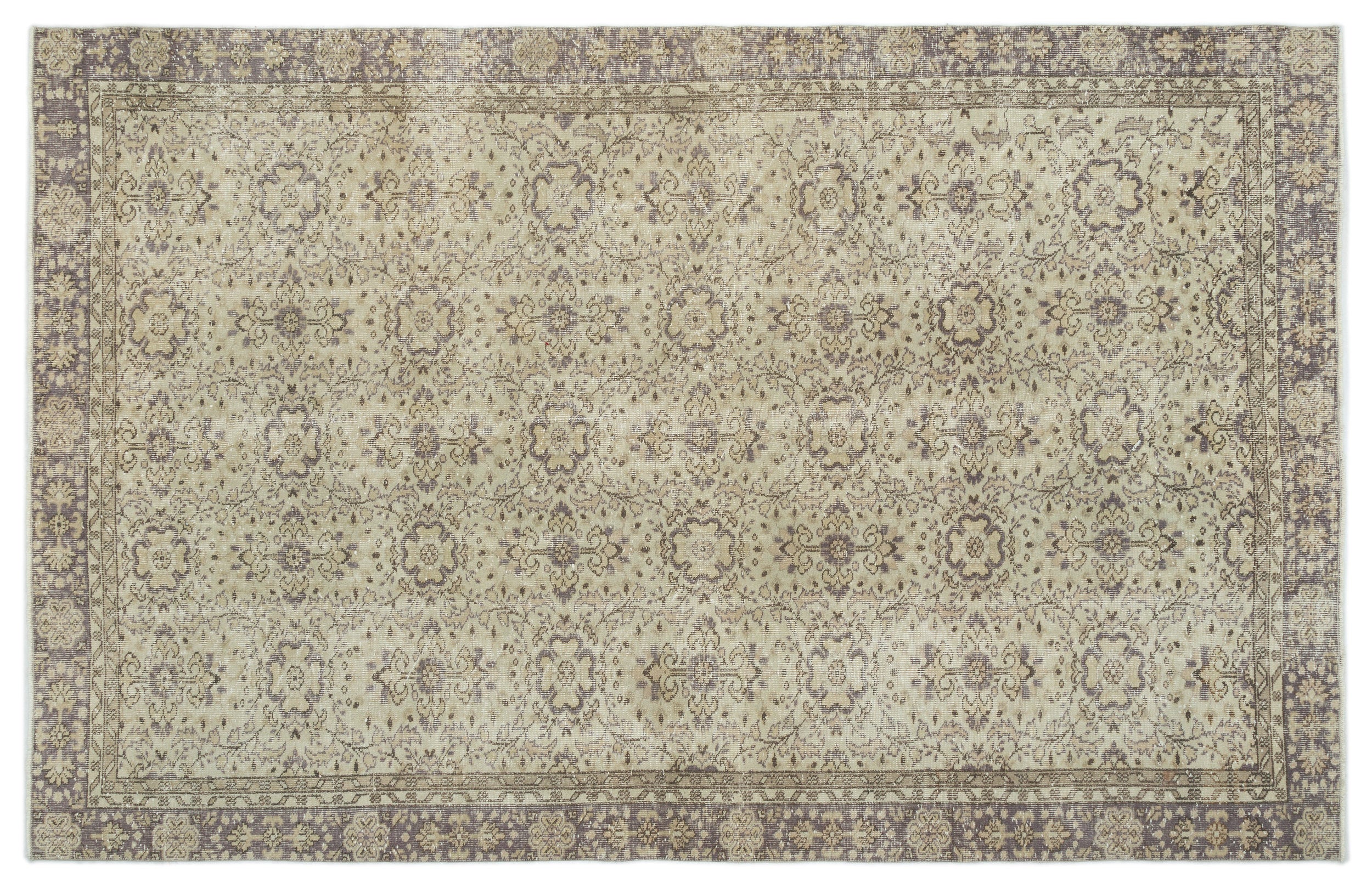 Vefuon - Vintage Floral Rug - 6'3 X 9'9