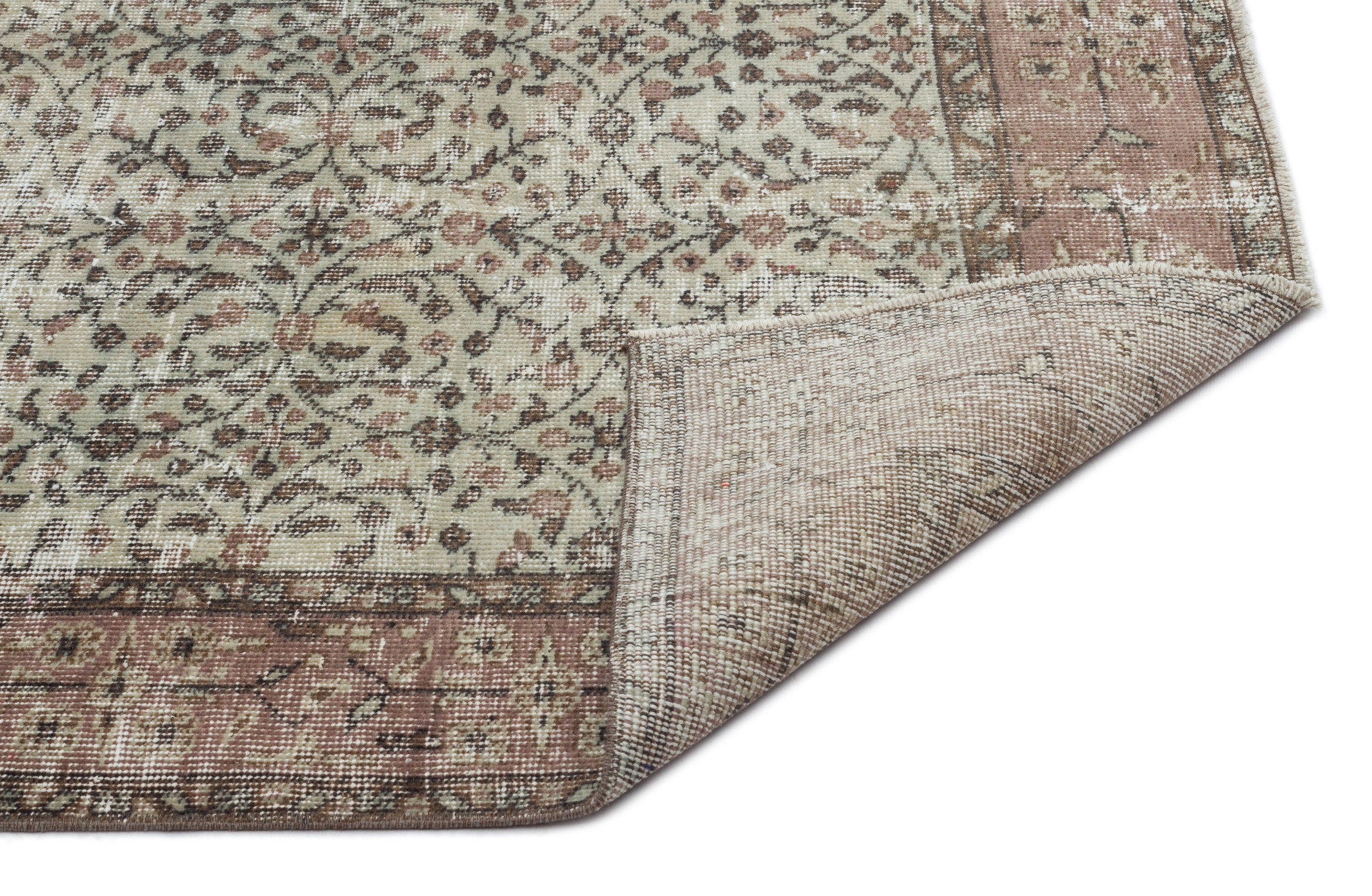 Dituel - Vintage Floral Rug - 5'0 X 8'10