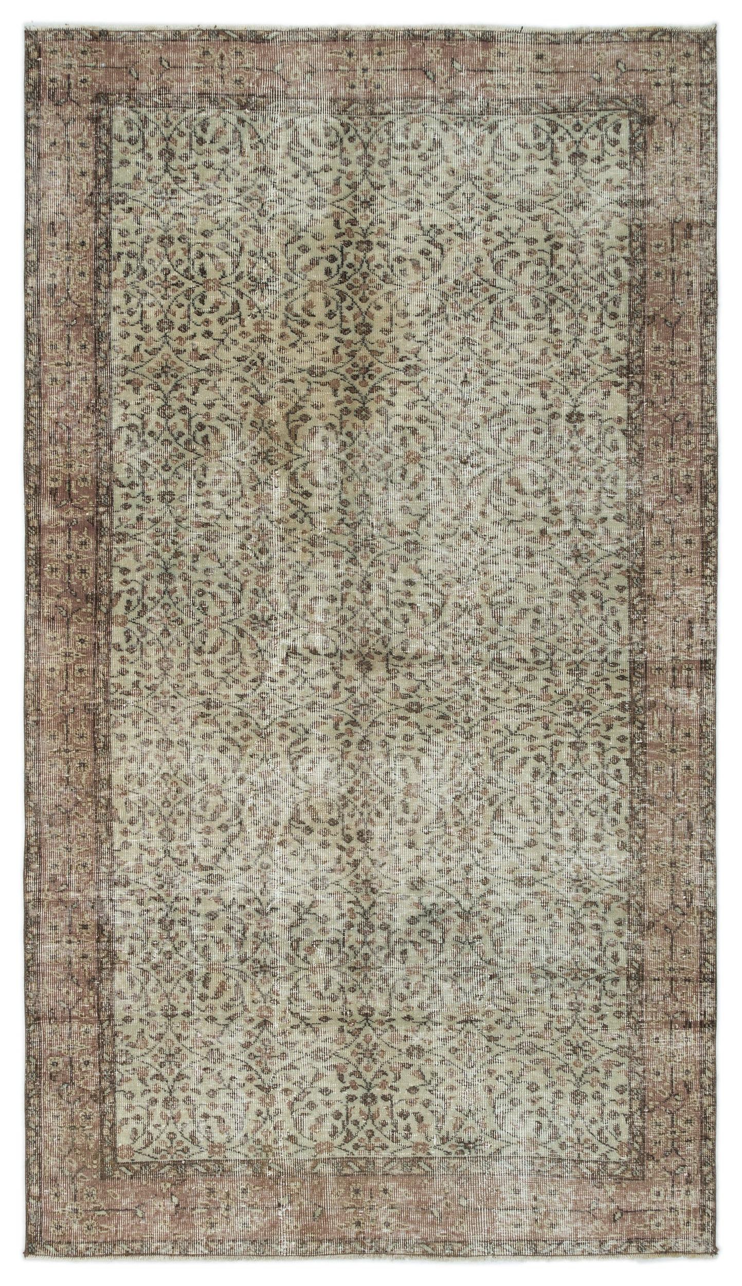 Dituel - Vintage Floral Rug - 5'0 X 8'10