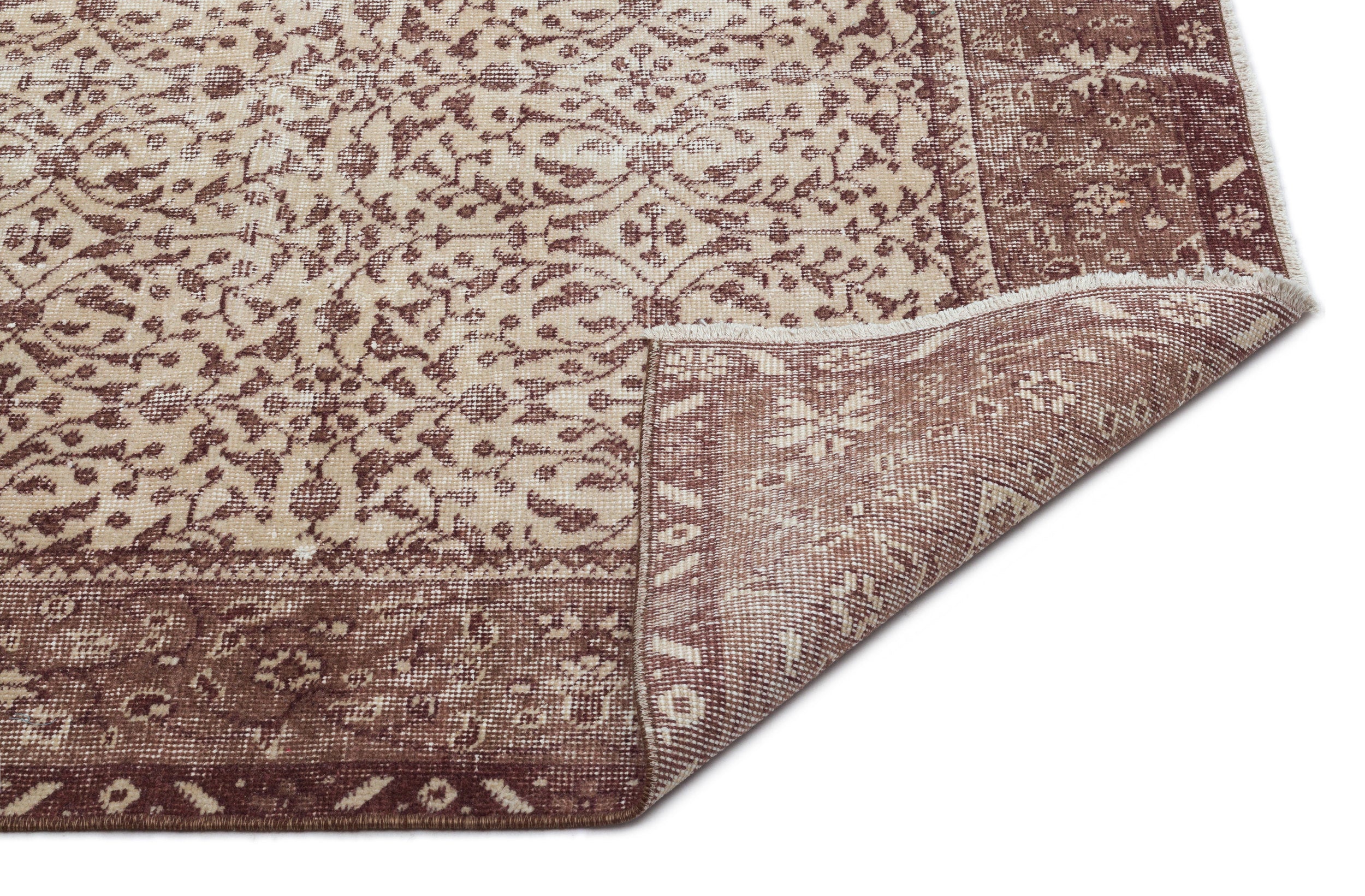 Riziix - Vintage Floral Rug - 4'8 X 8'4