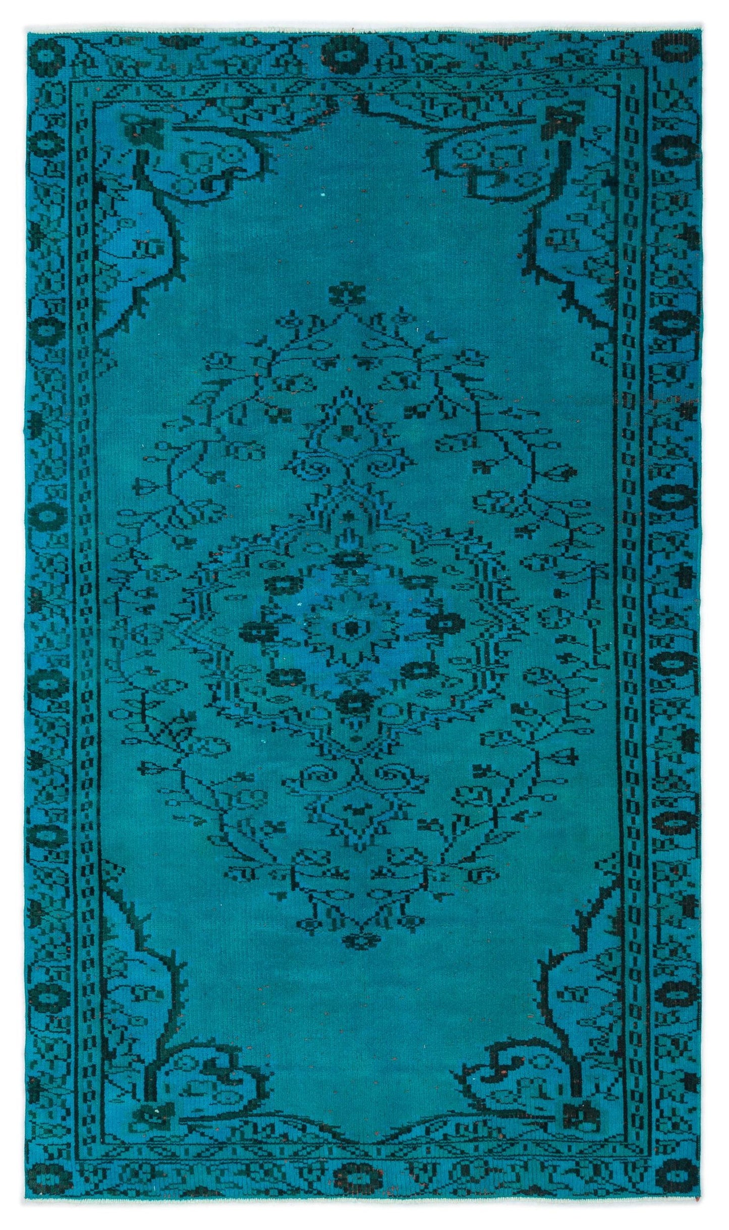 Griva - Vintage Medallion Rug - 4'5 X 7'4