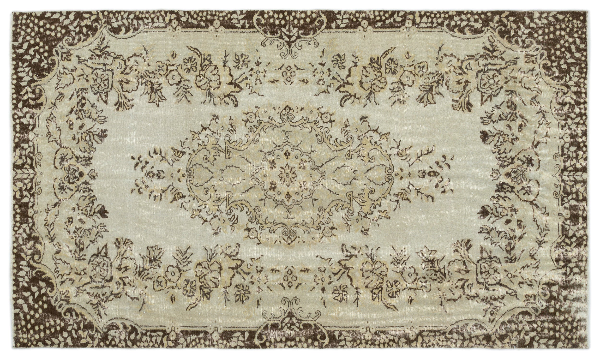 Hileil - Vintage Medallion Rug - 5'6 X 9'4