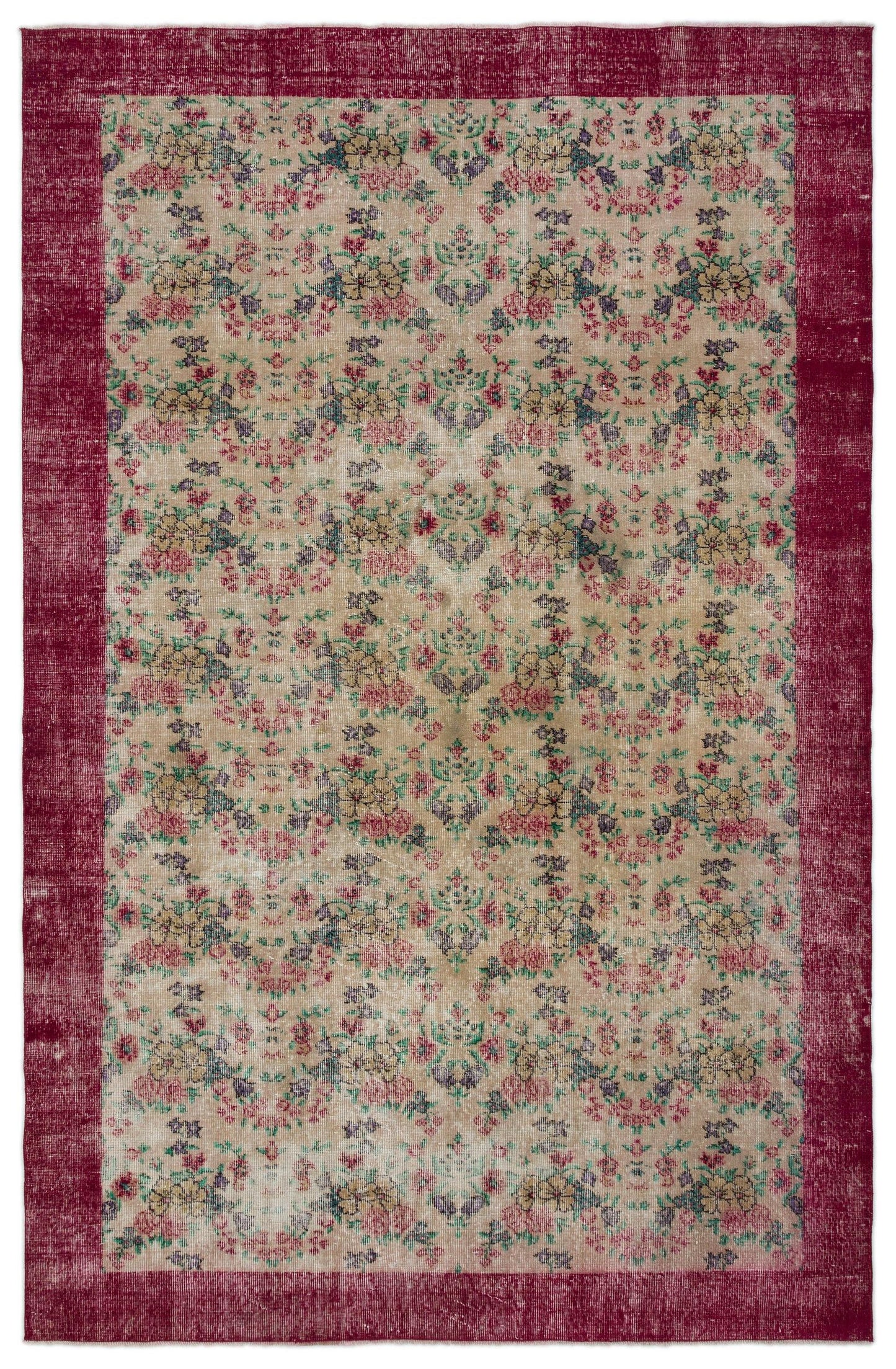 Laila - Vintage Floral Rug - 6'3 X 9'9
