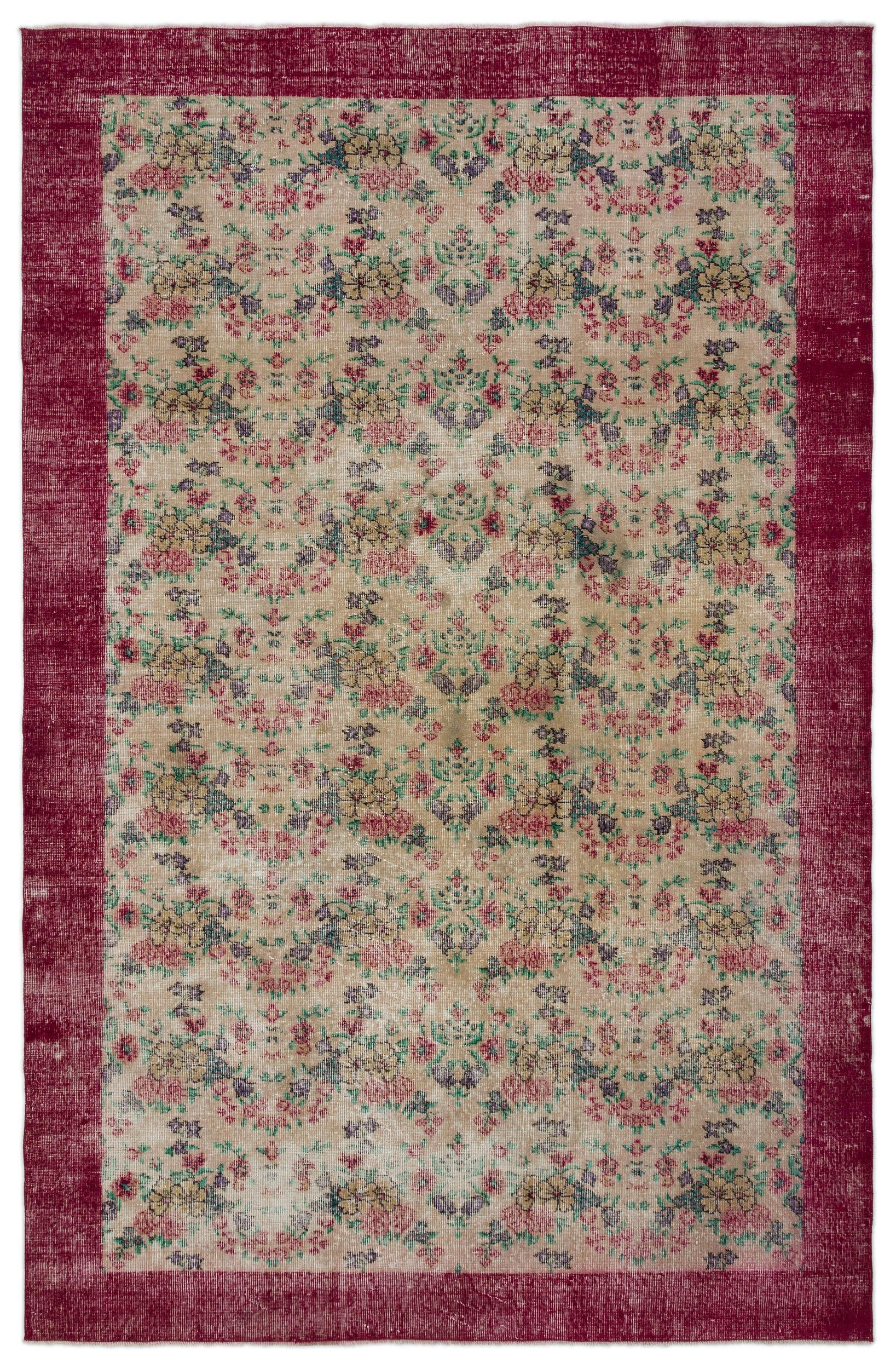 Laila - Vintage Floral Rug - 6'3 X 9'9