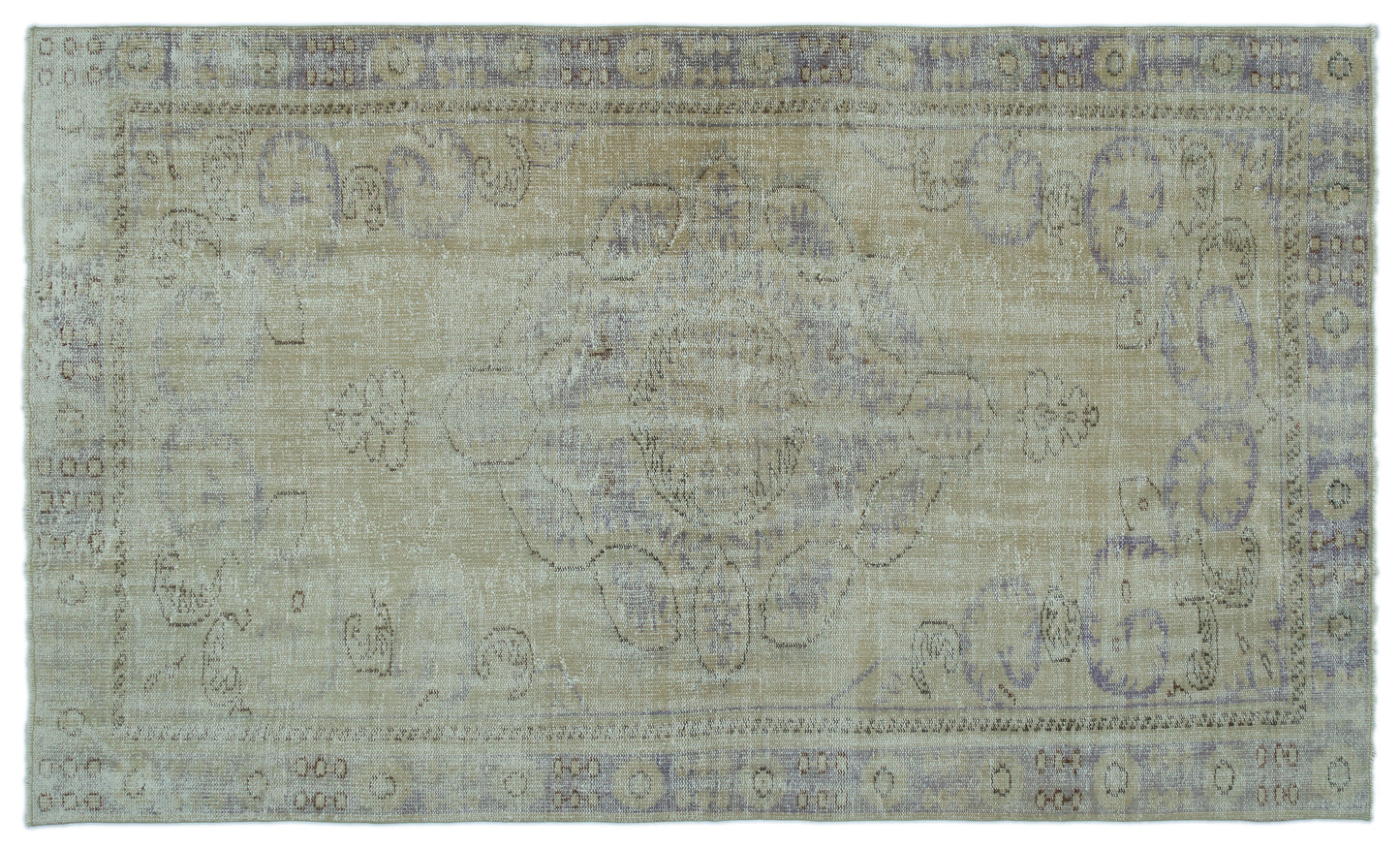Zabuor - Vintage Distressed Rug - 5'7 X 9'5