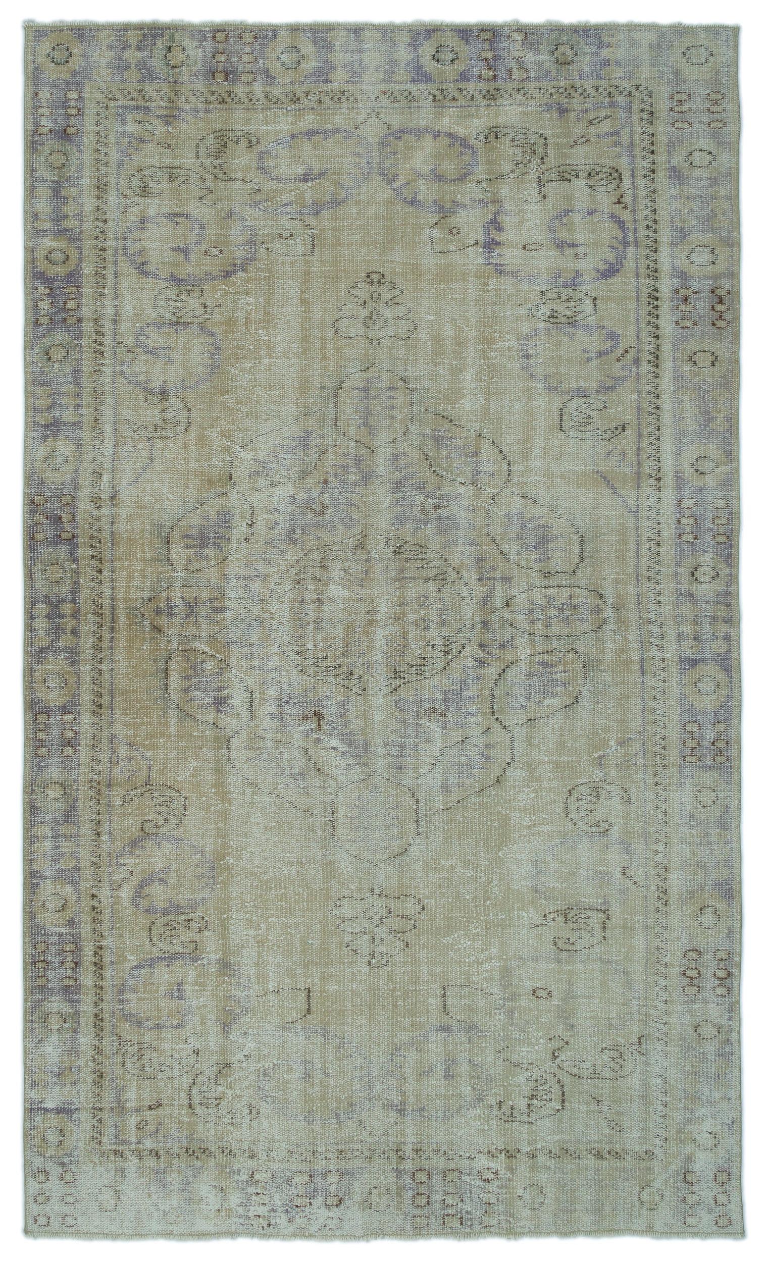 Zabuor - Vintage Distressed Rug - 5'7 X 9'5