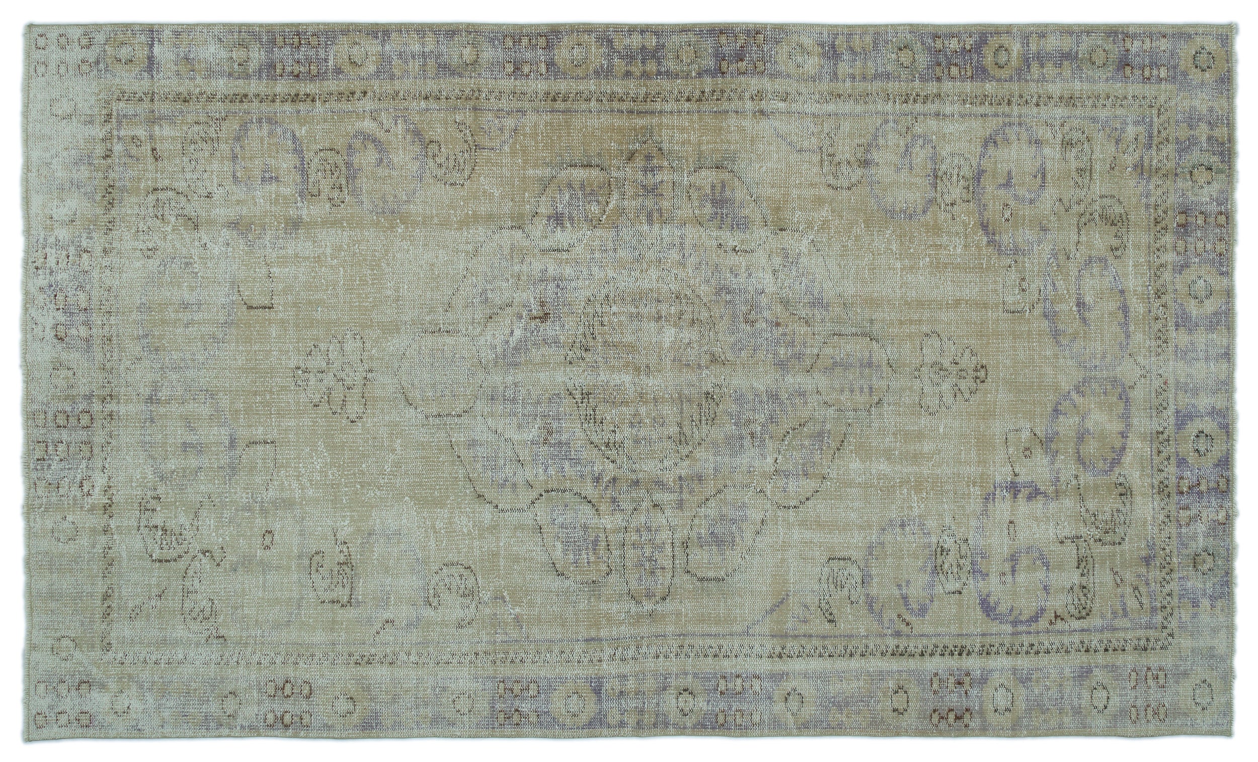 Zabuor - Vintage Distressed Rug - 5'7 X 9'5
