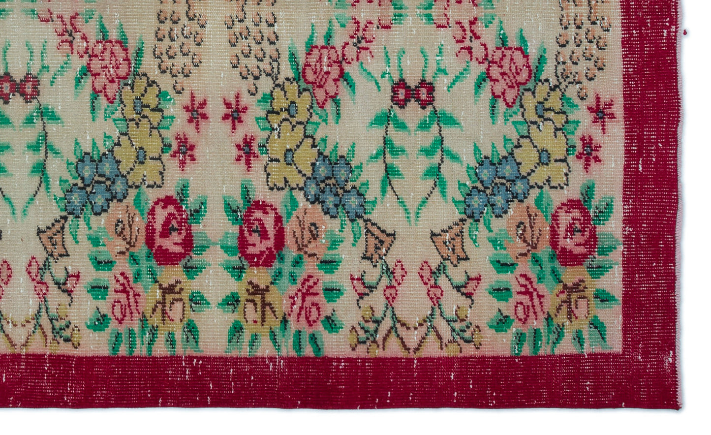 Glagora - Vintage Floral Rug - 5'4 X 8'11