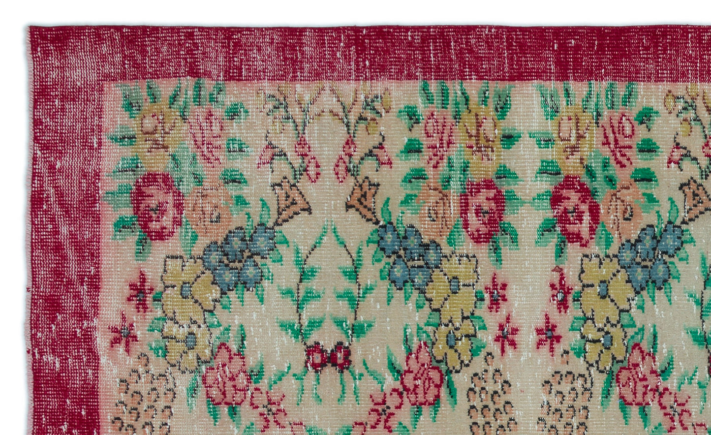 Glagora - Vintage Floral Rug - 5'4 X 8'11