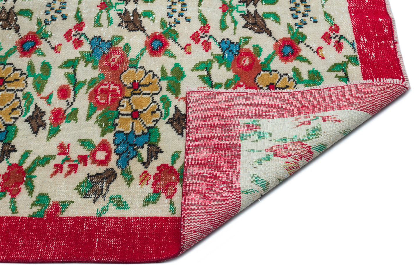 Kiadous - Vintage Floral Rug - 5'5 X 8'10