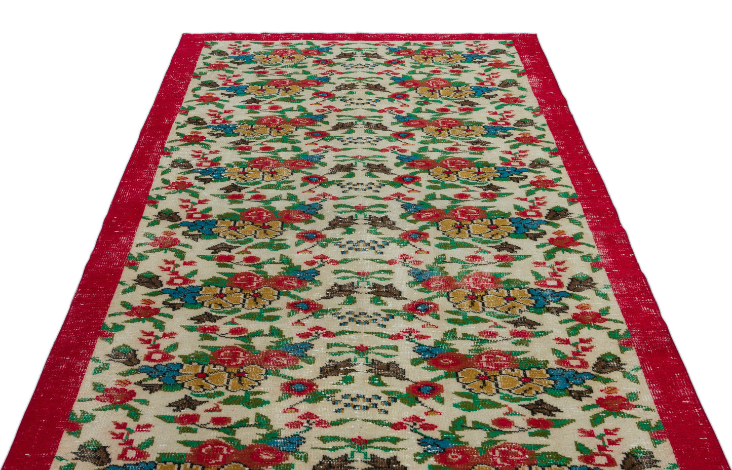 Kiadous - Vintage Floral Rug - 5'5 X 8'10