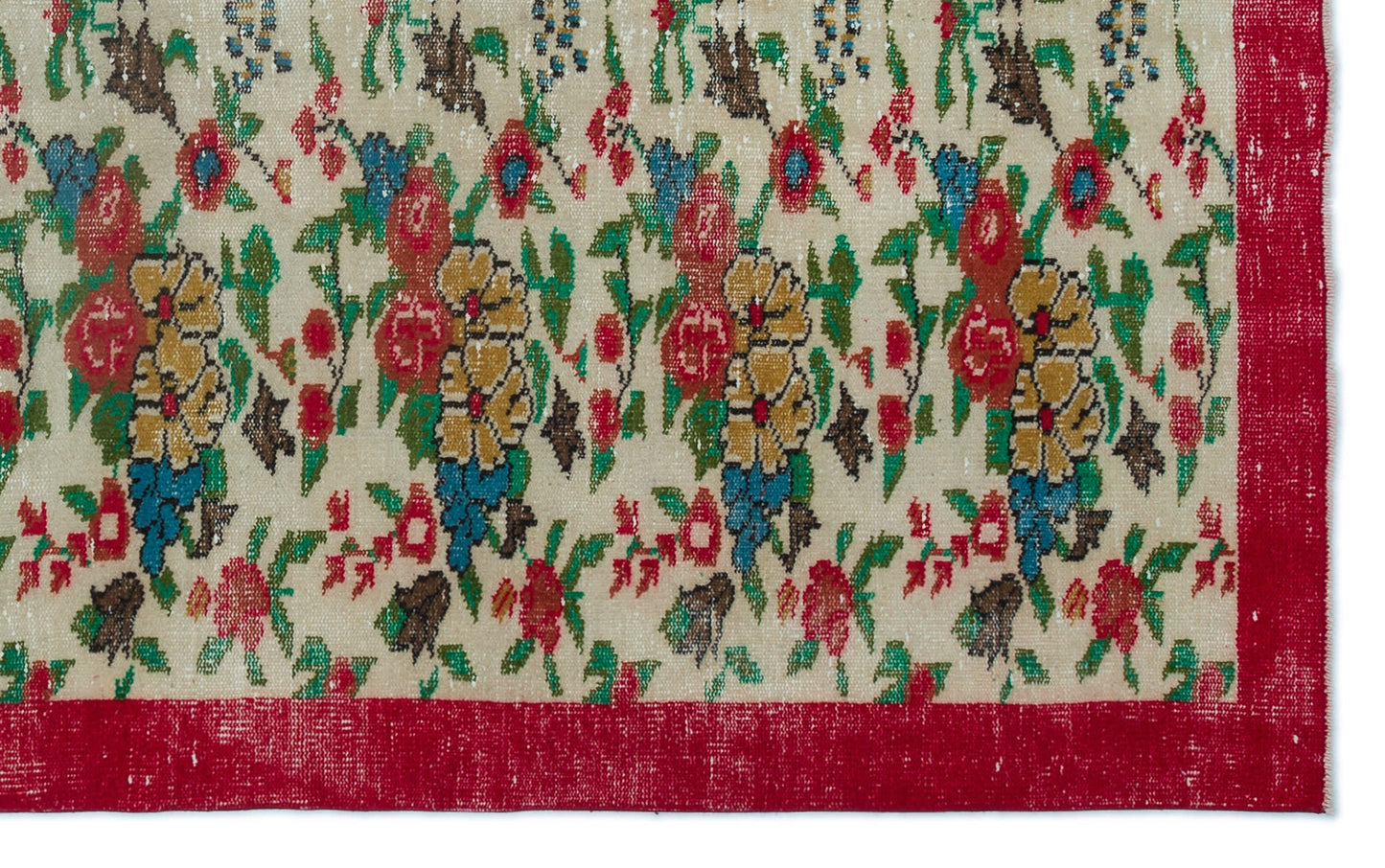 Kiadous - Vintage Floral Rug - 5'5 X 8'10