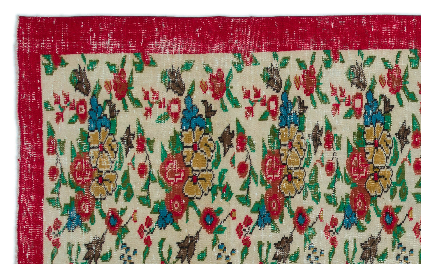 Kiadous - Vintage Floral Rug - 5'5 X 8'10