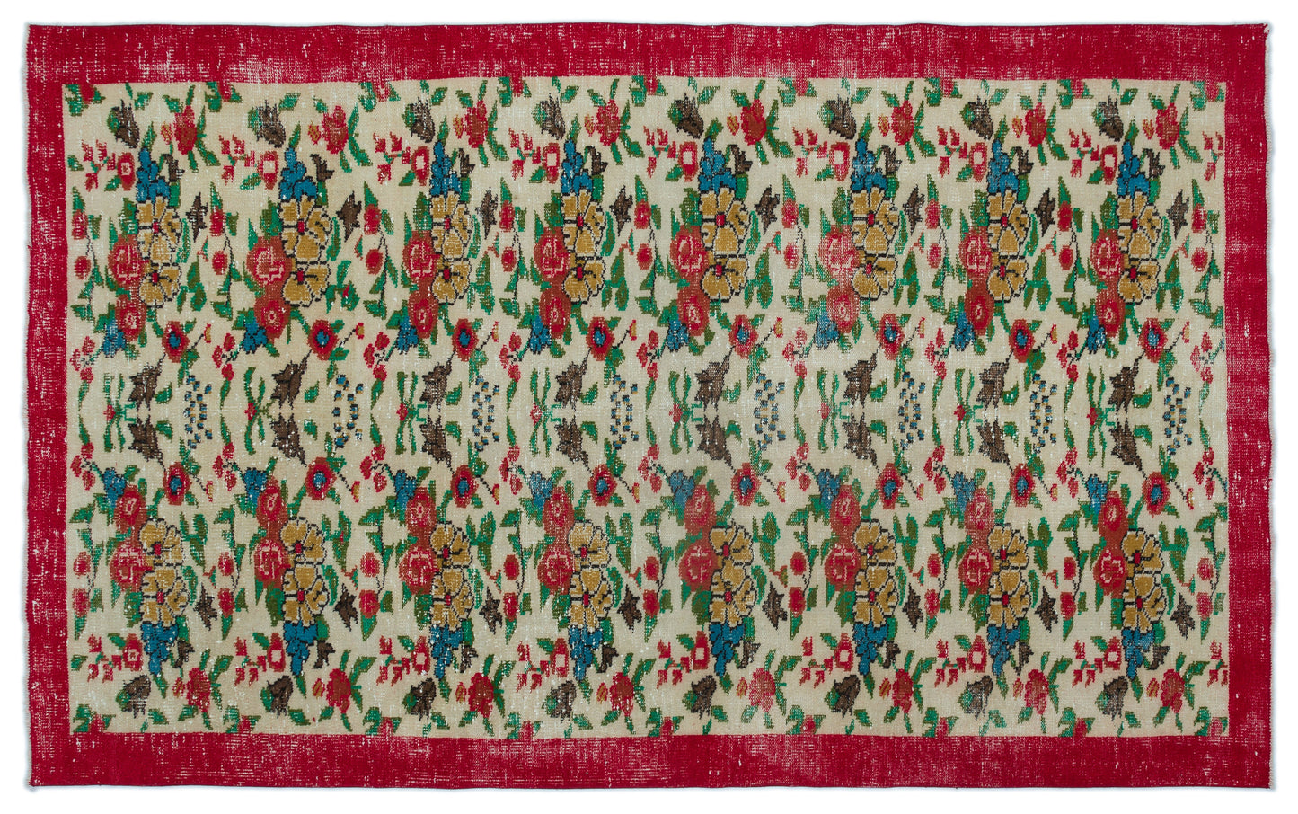 Kiadous - Vintage Floral Rug - 5'5 X 8'10