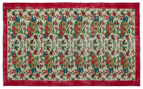 Load image 1 in gallery view. Kiadous - Vintage Floral Rug - 5'5 X 8'10
