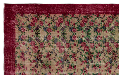 Load image 1 in gallery view. Dakuar - Vintage Floral Rug - 5'5 X 8'6