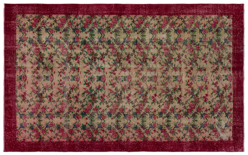 Load image 1 in gallery view. Dakuar - Vintage Floral Rug - 5'5 X 8'6