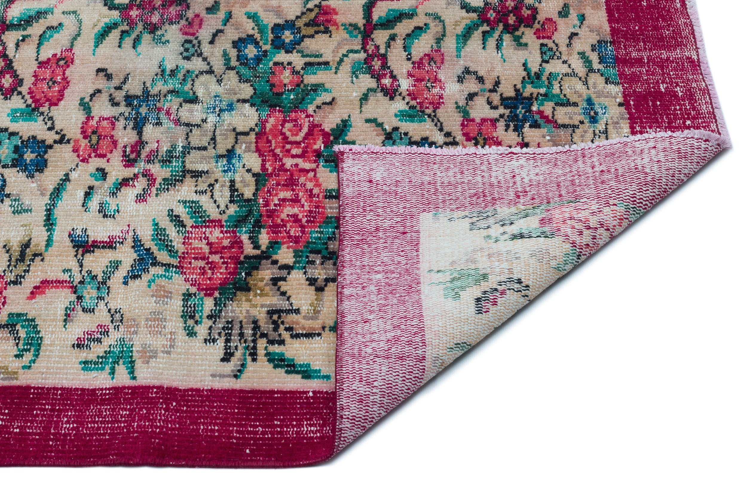 Kepila - Vintage Floral Rug - 4'11 X 8'6