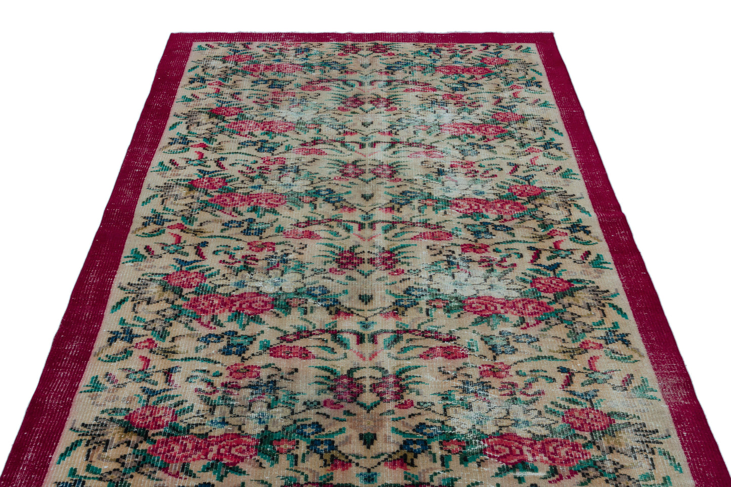 Kepila - Vintage Floral Rug - 4'11 X 8'6