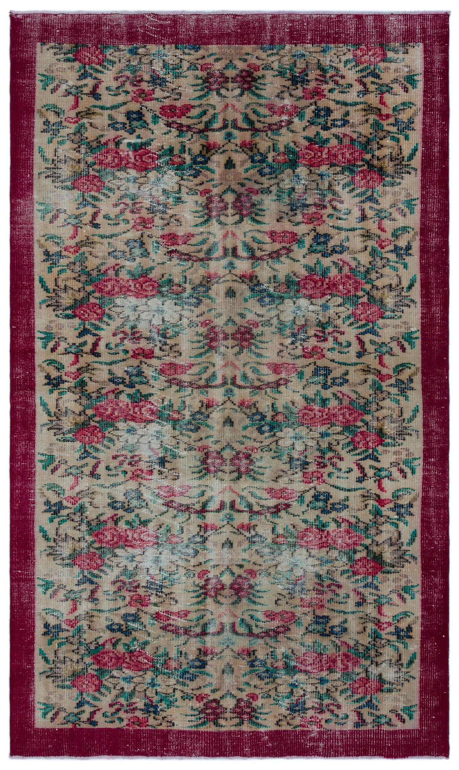 Kepila - Vintage Floral Rug - 4'11 X 8'6