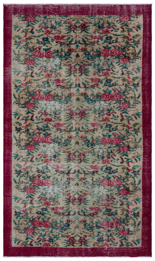 Load image 1 in gallery view. Kepila - Vintage Floral Rug - 4'11 X 8'6