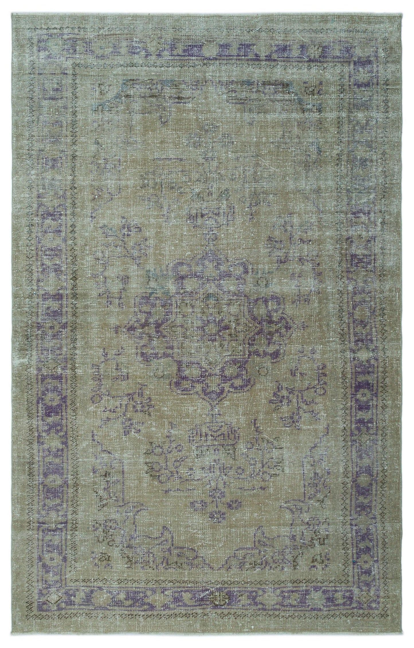 Zuluus - Vintage Distressed Rug - 5'3 X 8'5