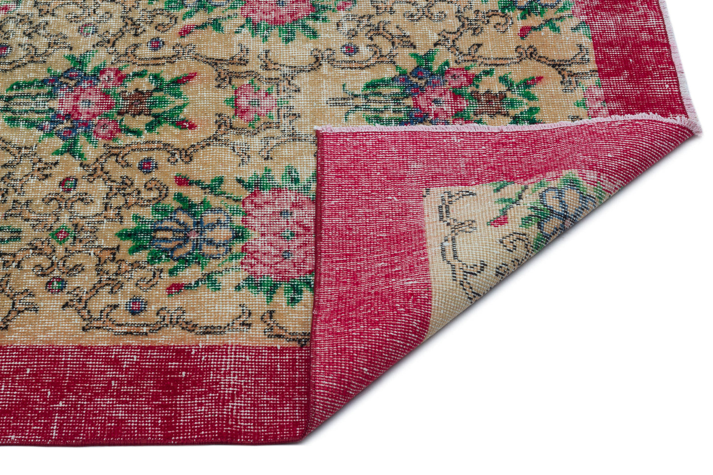 Zafoel - Vintage Floral Rug - 5'1 X 8'7