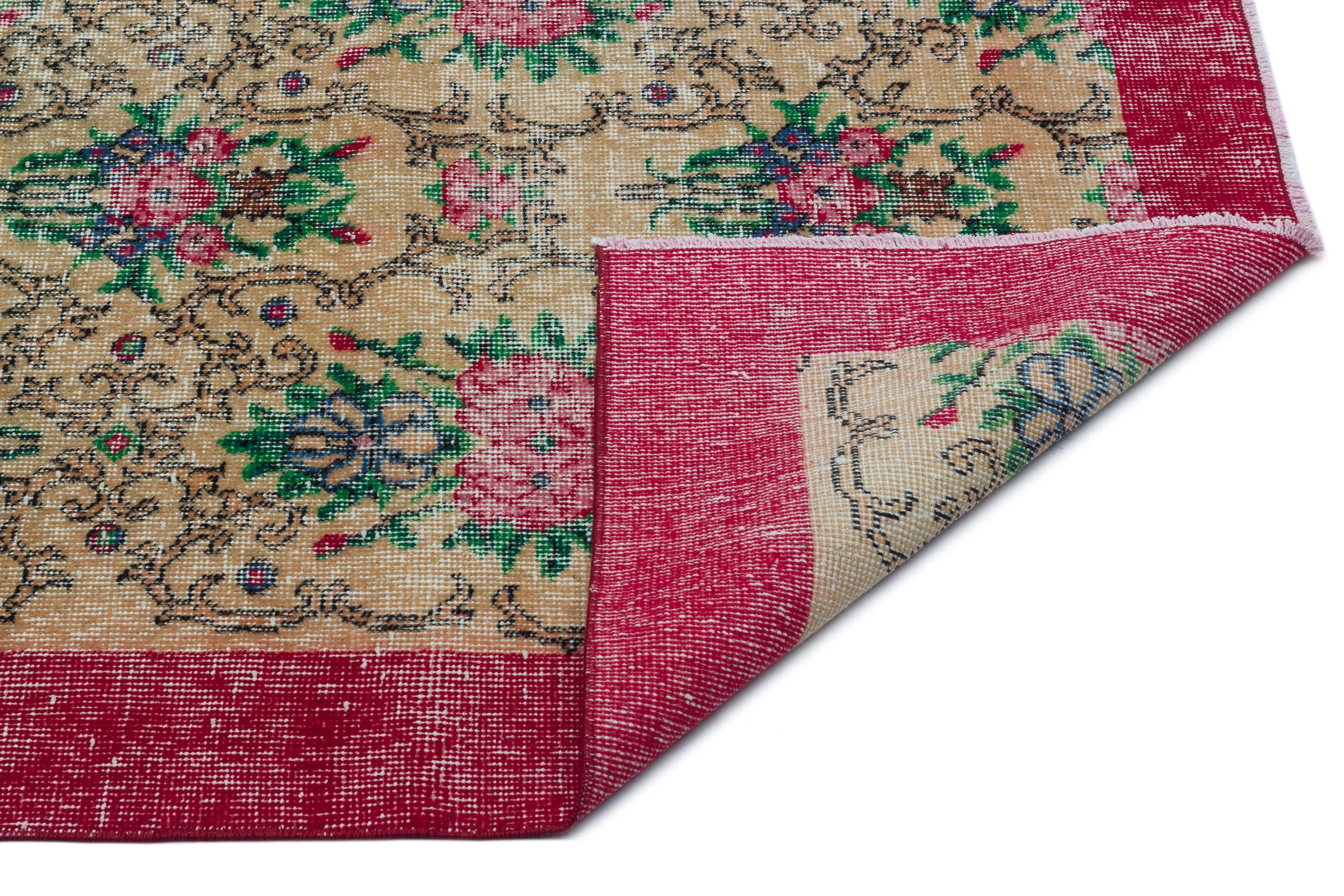 Zafoel - Vintage Floral Rug - 5'1 X 8'7
