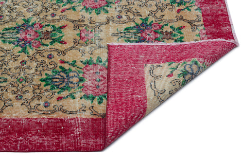 Load image 1 in gallery view. Zafoel - Vintage Floral Rug - 5'1 X 8'7