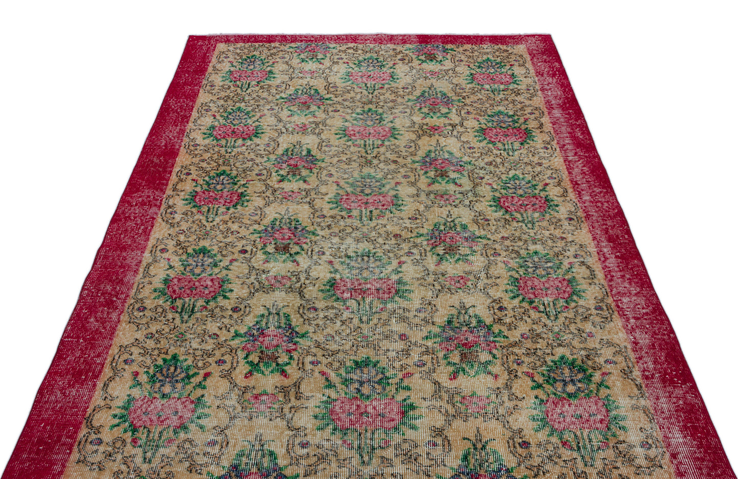 Zafoel - Vintage Floral Rug - 5'1 X 8'7