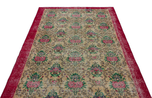 Load image 1 in gallery view. Zafoel - Vintage Floral Rug - 5'1 X 8'7