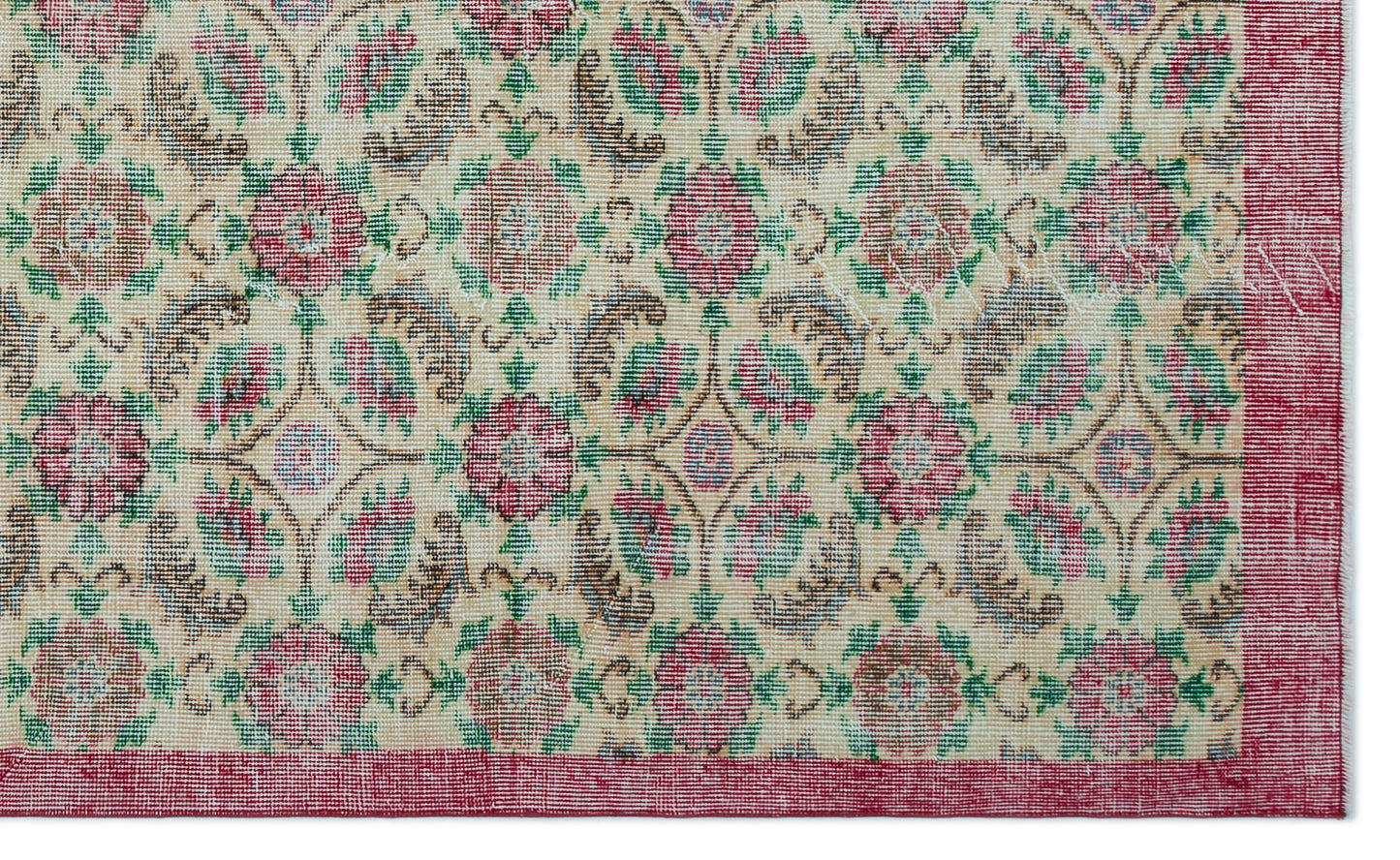 Lokula - Vintage Floral Rug - 5'6 X 8'11