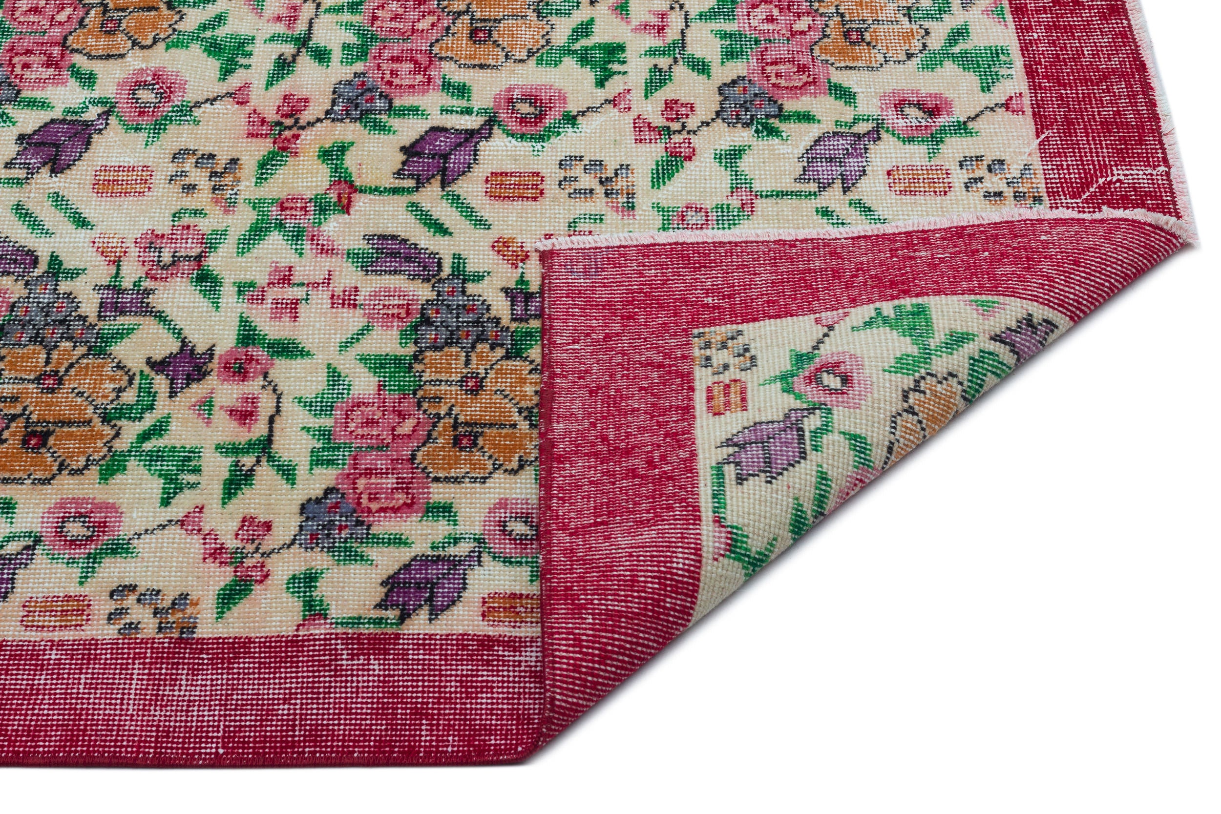 Mikia - Vintage Floral Rug - 5'5 X 8'9