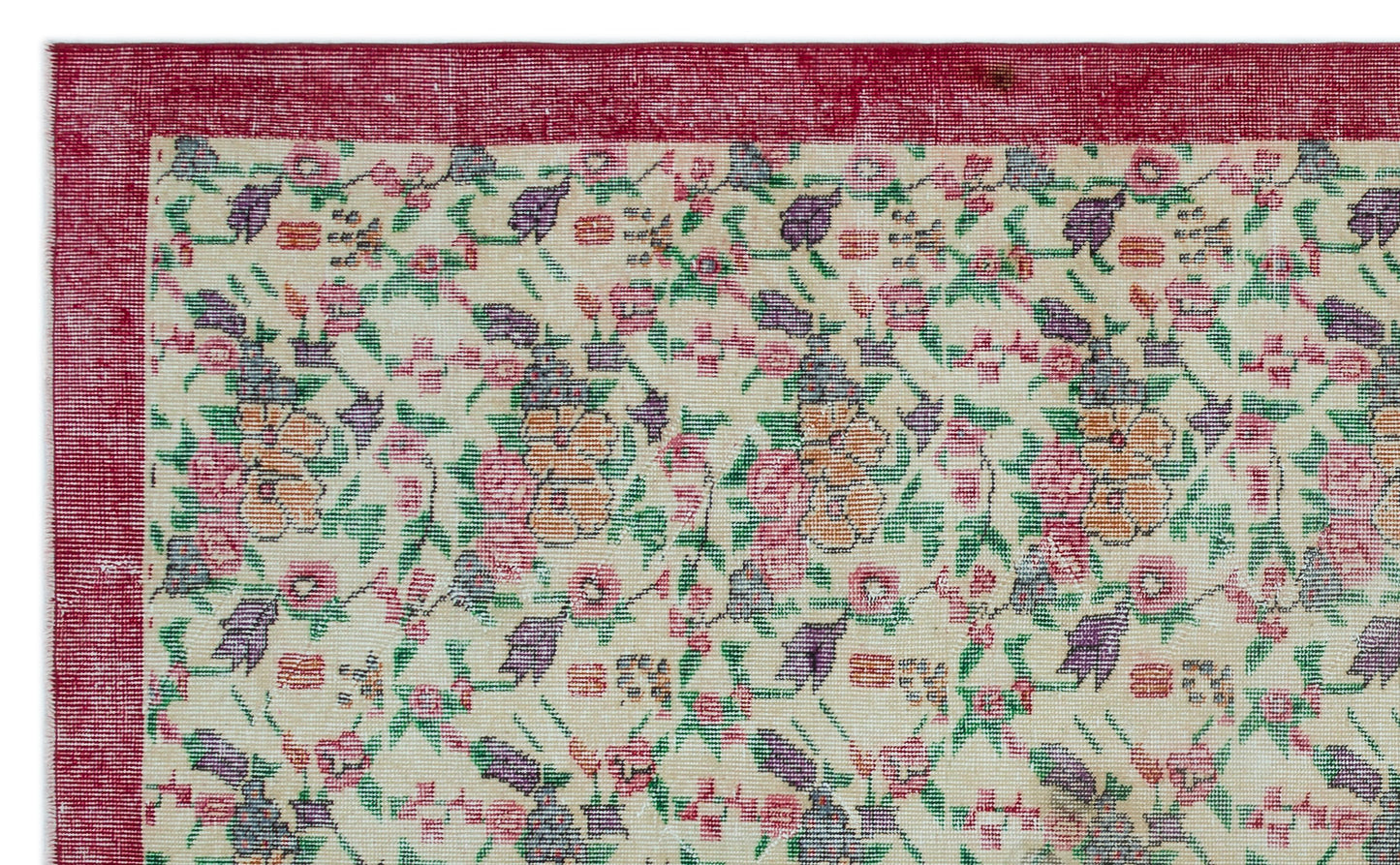 Mikia - Vintage Floral Rug - 5'5 X 8'9