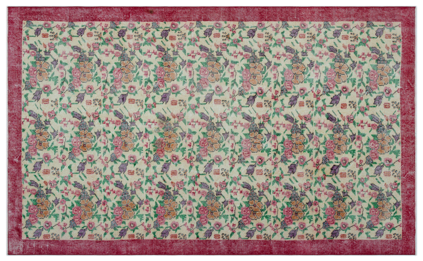 Mikia - Vintage Floral Rug - 5'5 X 8'9