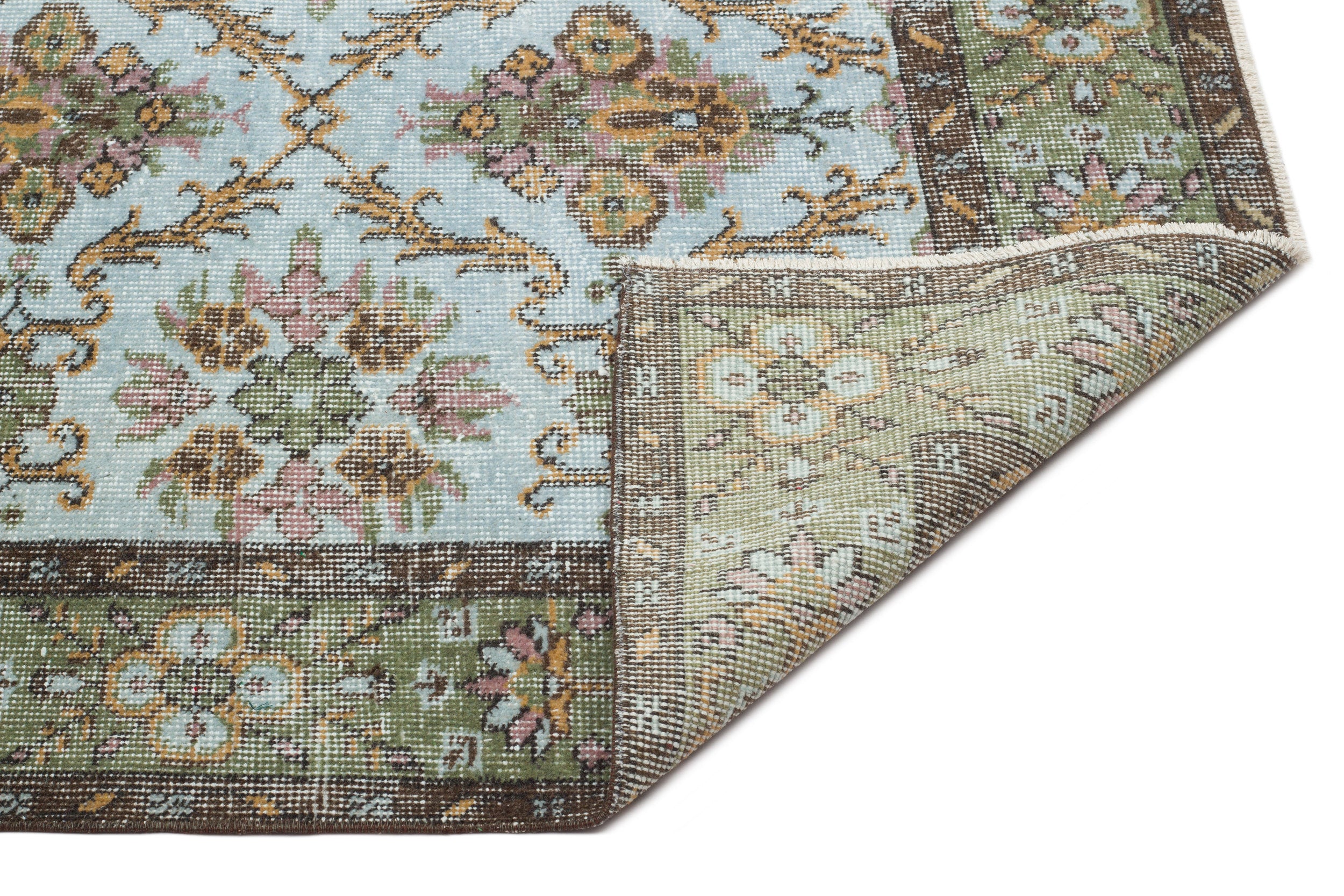 Brabear - Vintage Floral Rug - 5'8 X 9'2