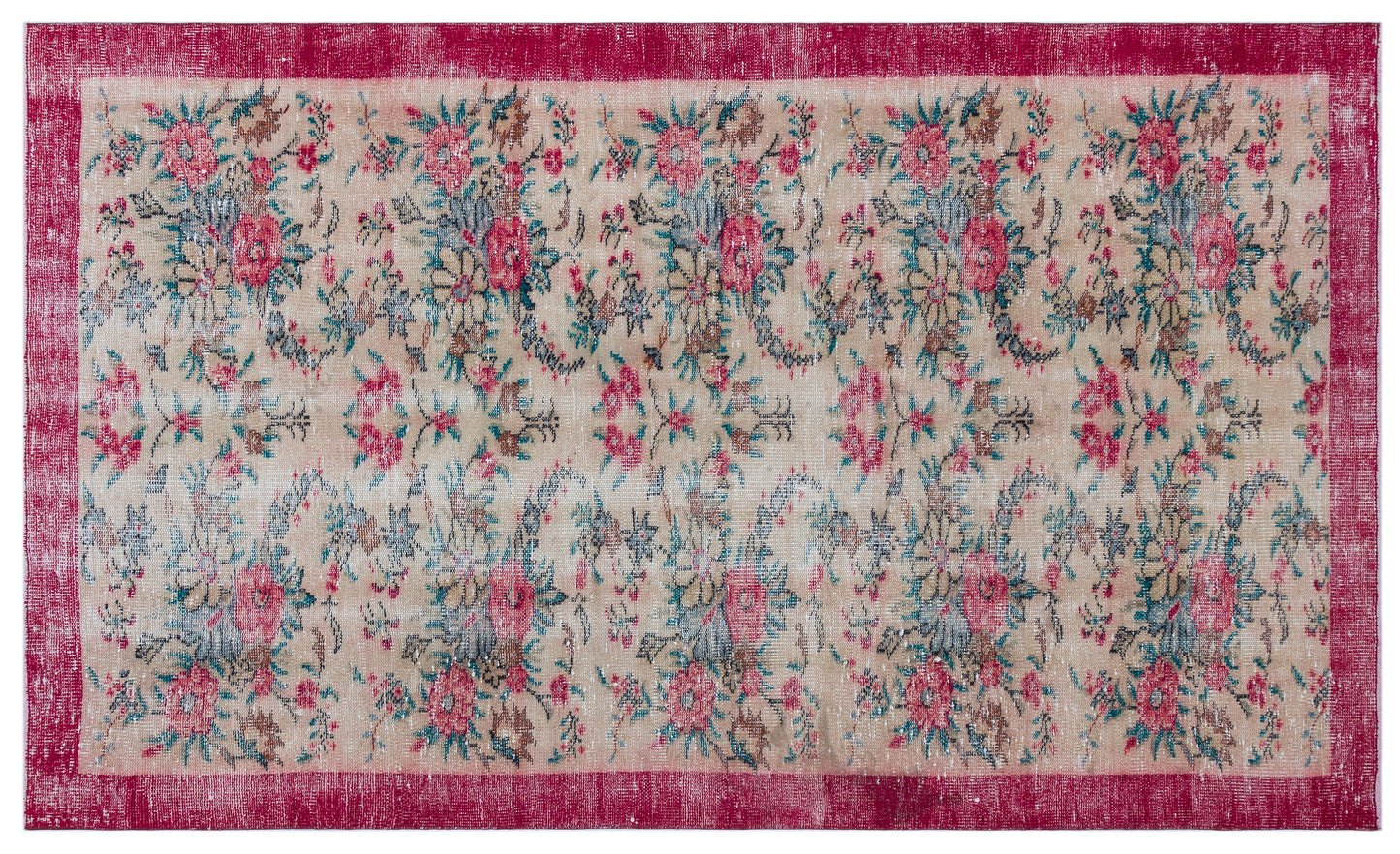 Teazuyn - Vintage Floral Rug - 4'11 X 8'5
