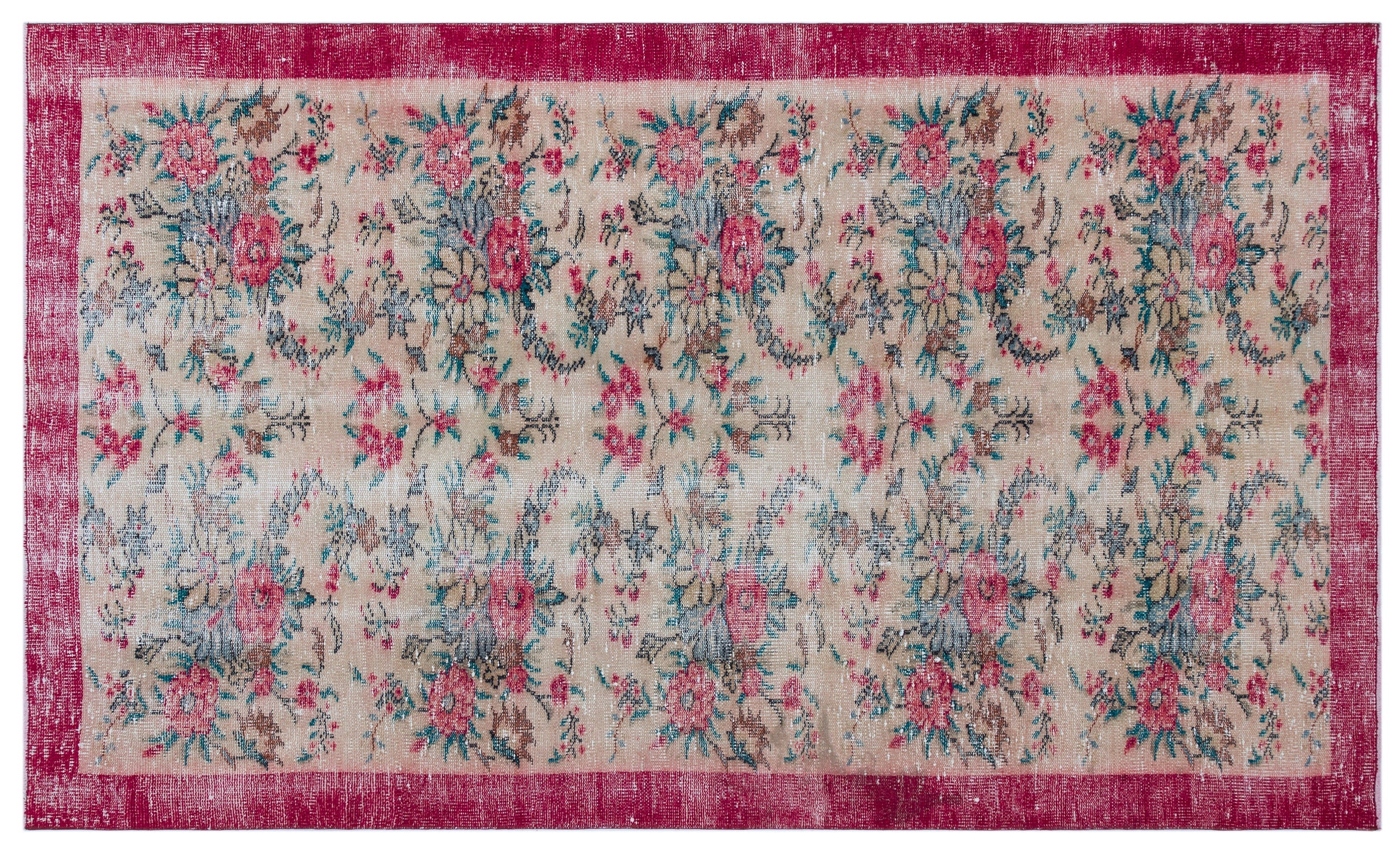 Teazuyn - Vintage Floral Rug - 4'11 X 8'5