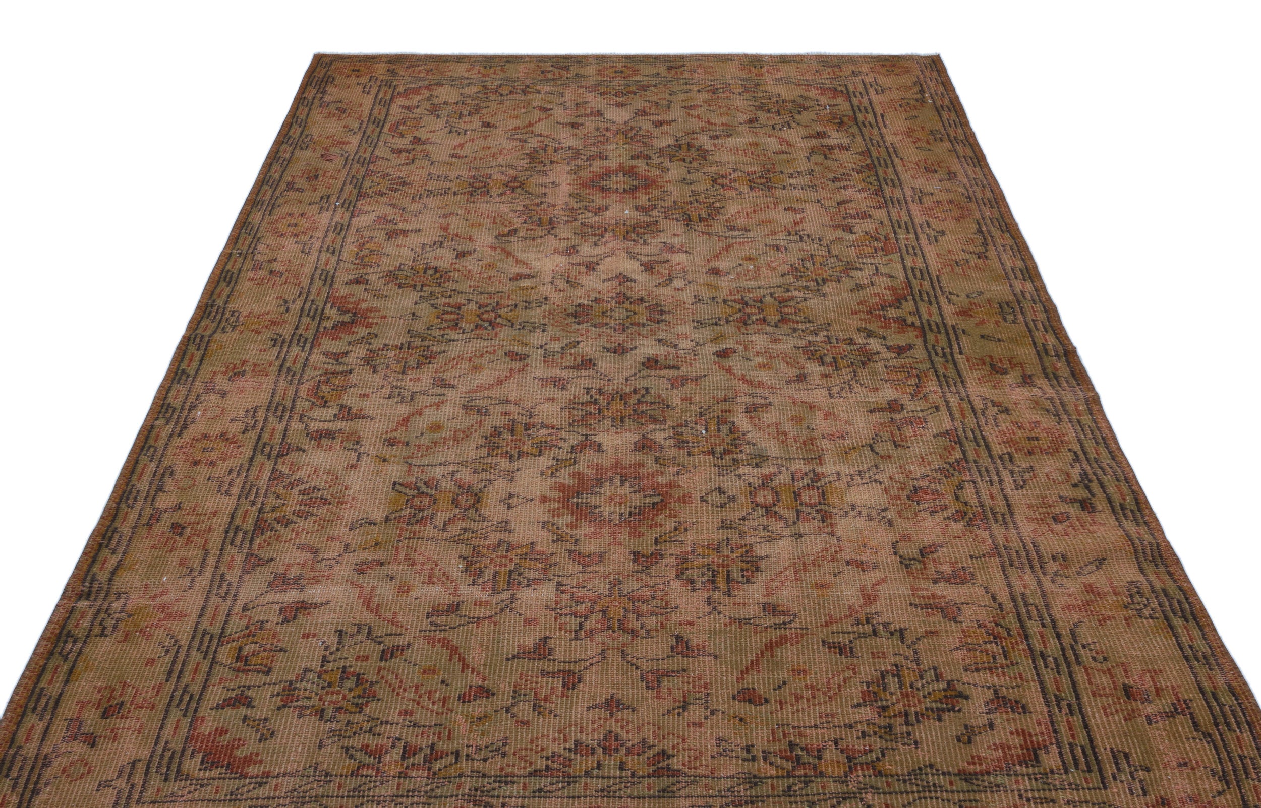 Glahila - Vintage Floral Rug - 5'6 X 8'2