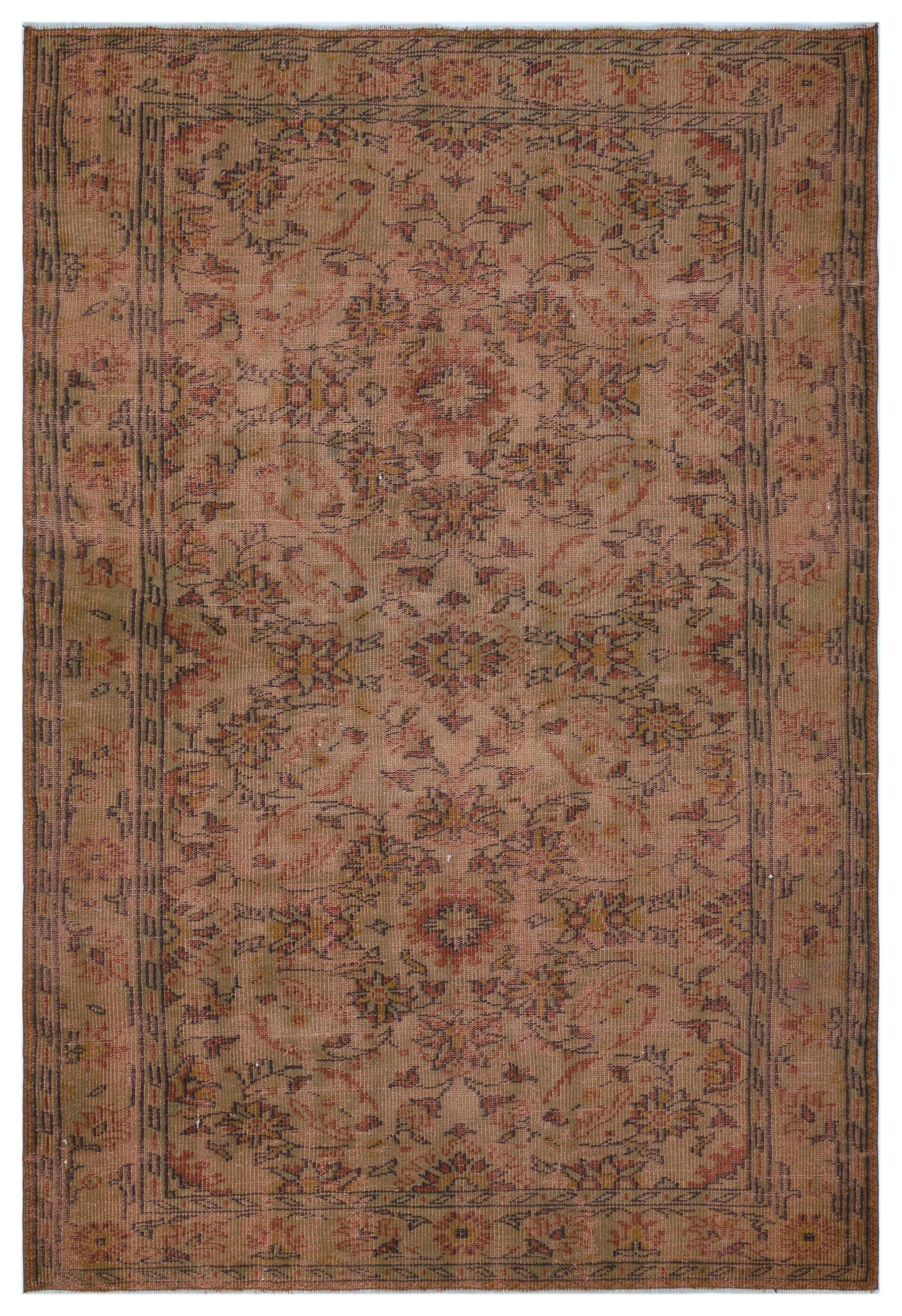 Glahila - Vintage Floral Rug - 5'6 X 8'2