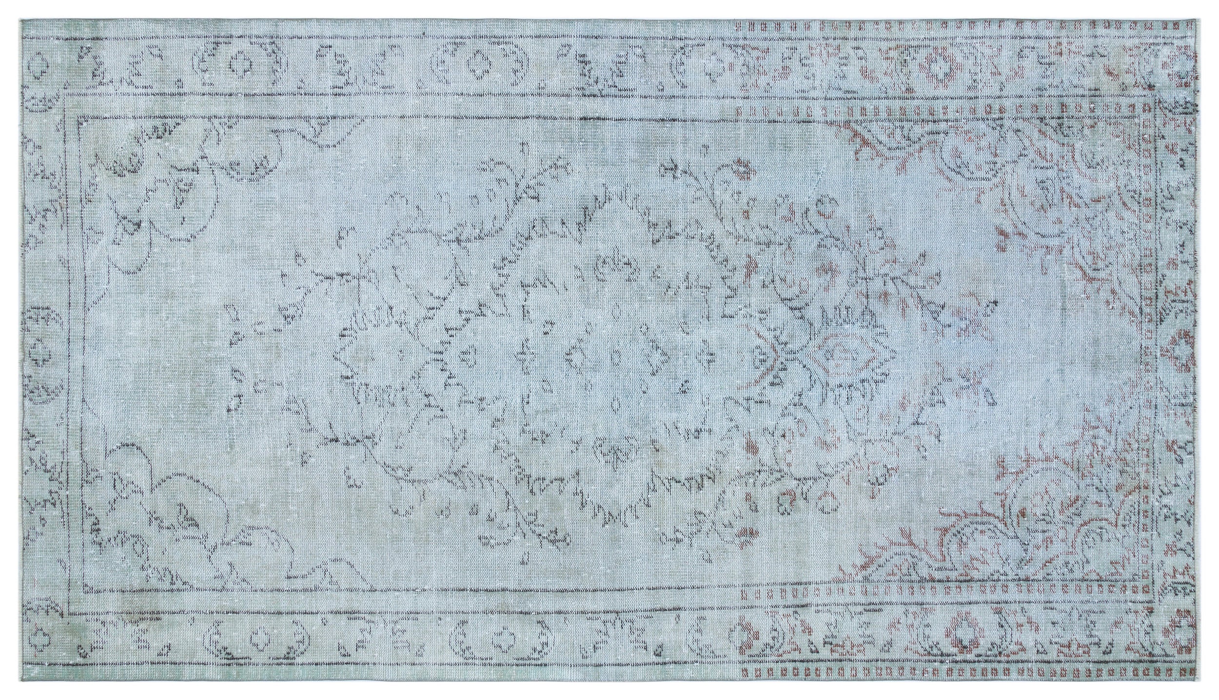 Cekura - Vintage Distressed Rug - 5'6 X 9'3