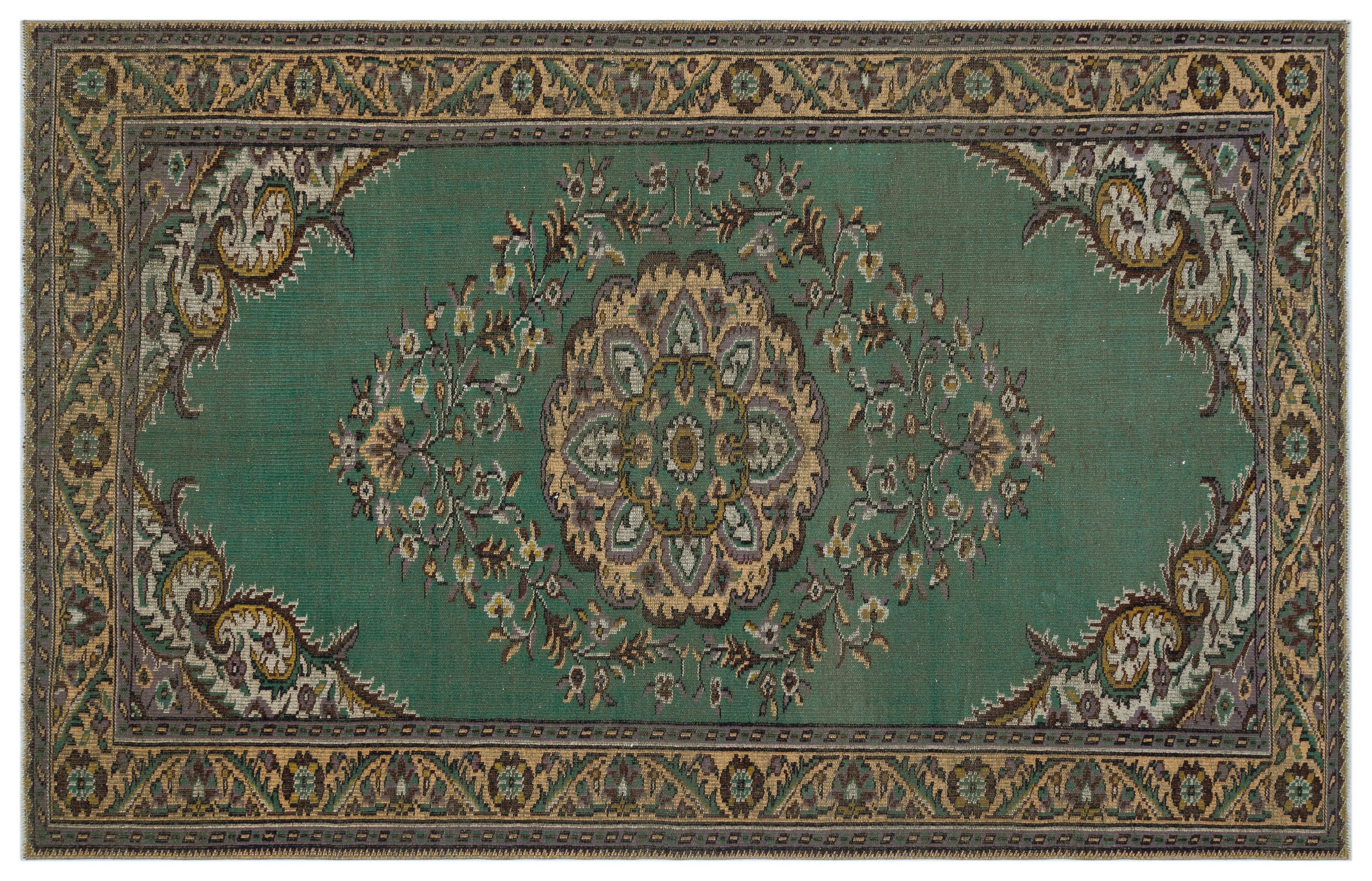 Kilaon - Vintage Medallion Rug - 6'1 X 9'7