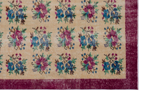 Load image 1 in gallery view. Poane - Vintage Floral Rug - 6'2 X 9'5