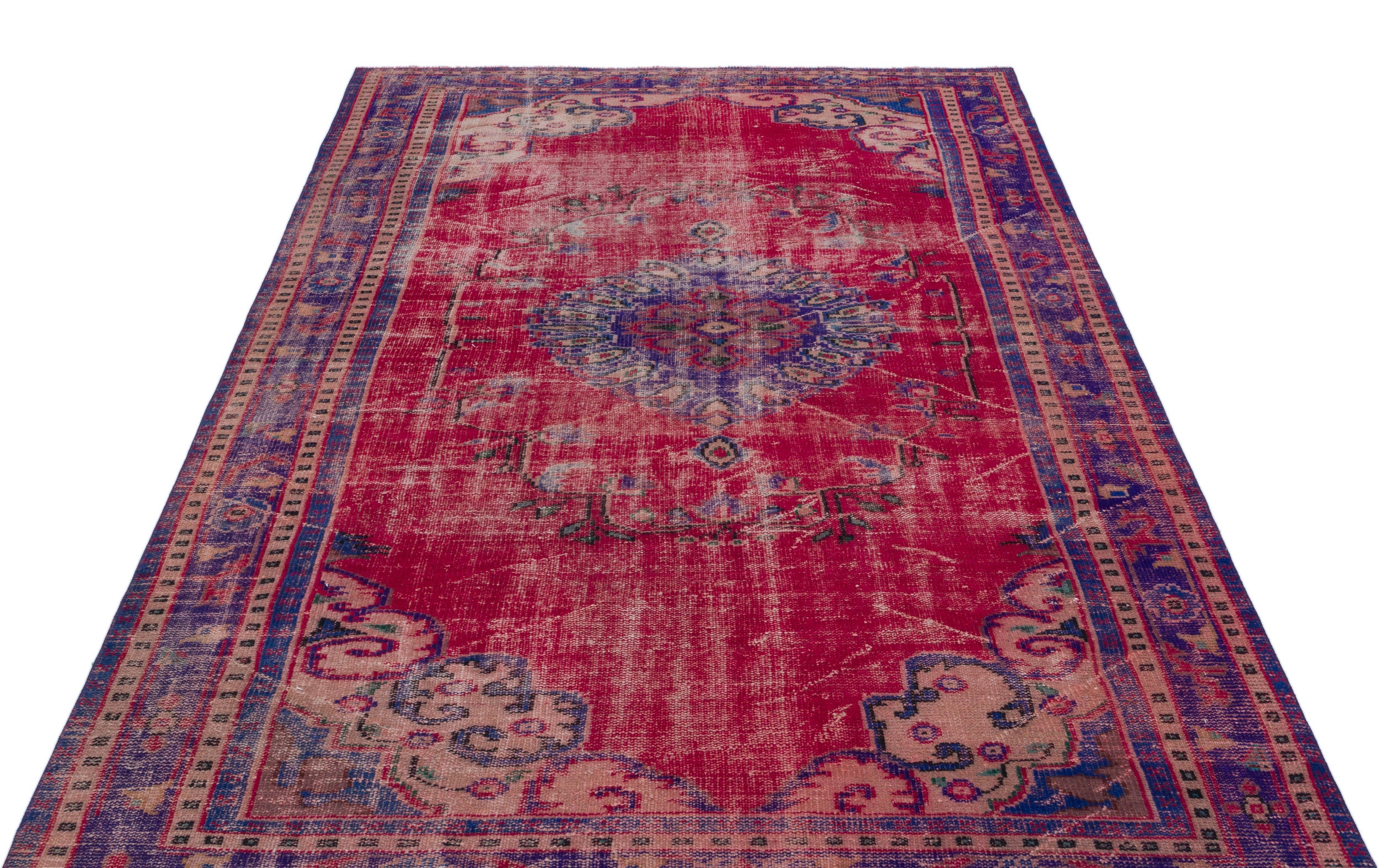 Frula - Vintage Distressed Rug - 5'9 X 8'11